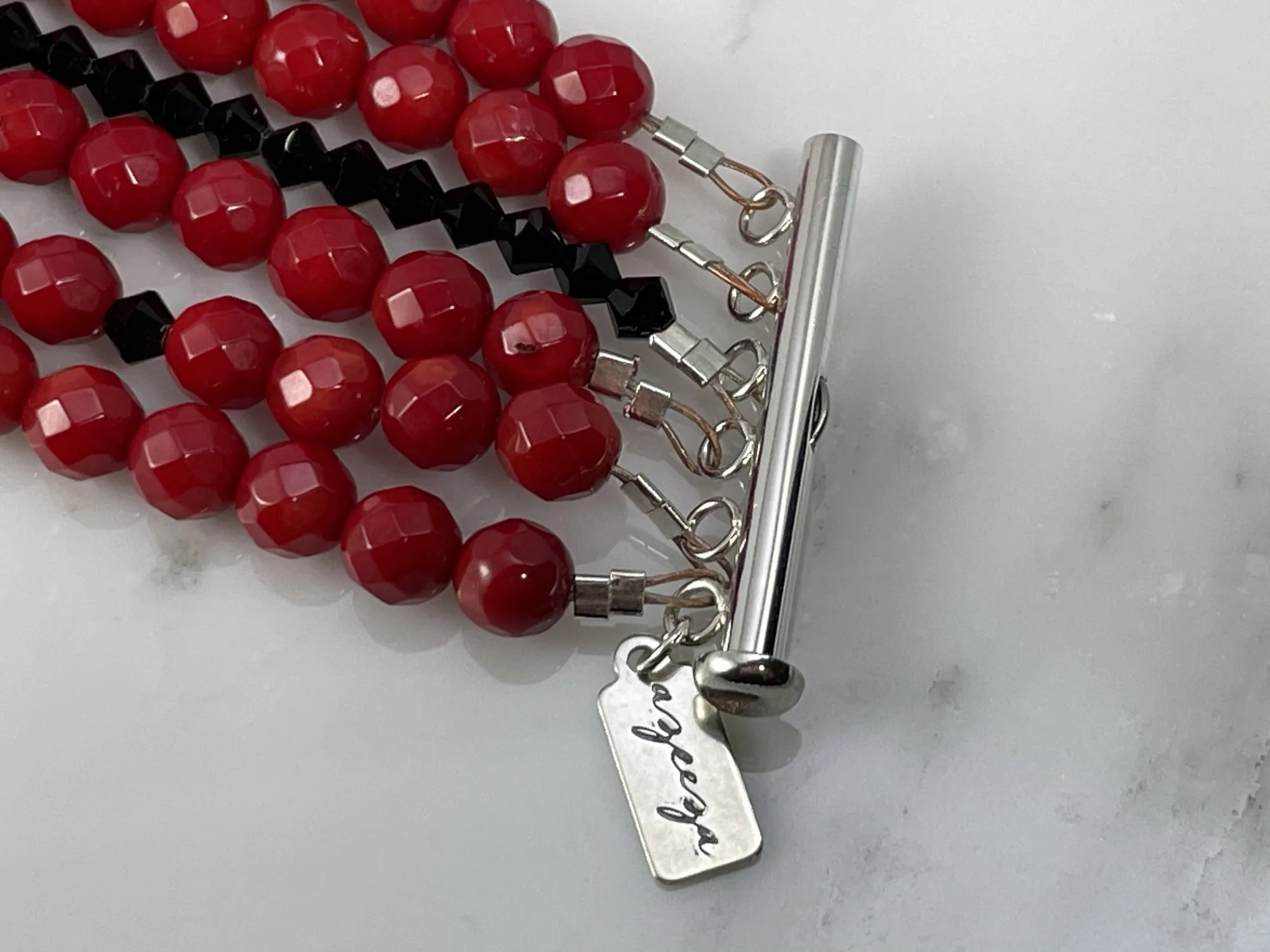 Red Coral Necklace view 3