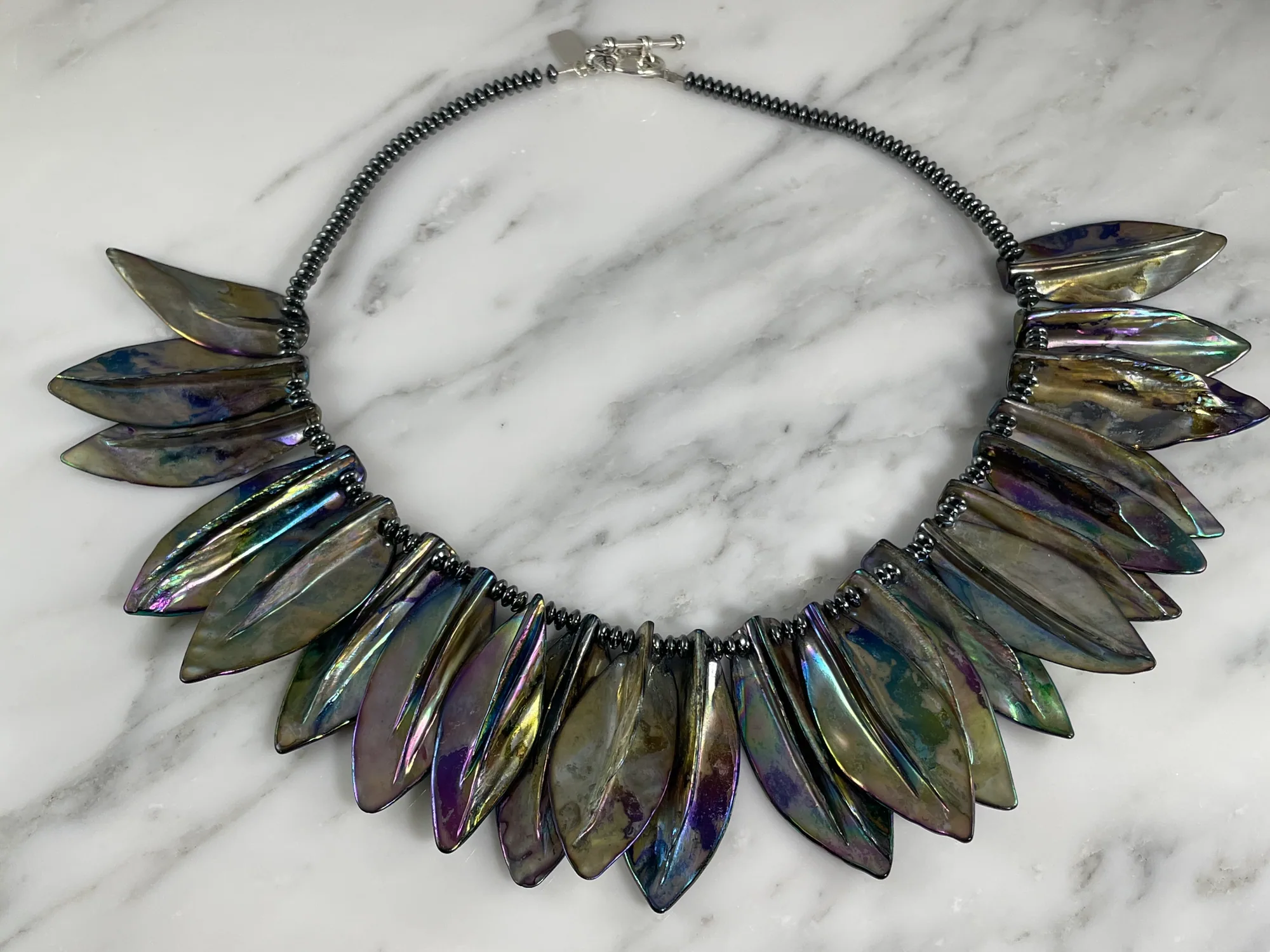Shell and Hematite Necklace