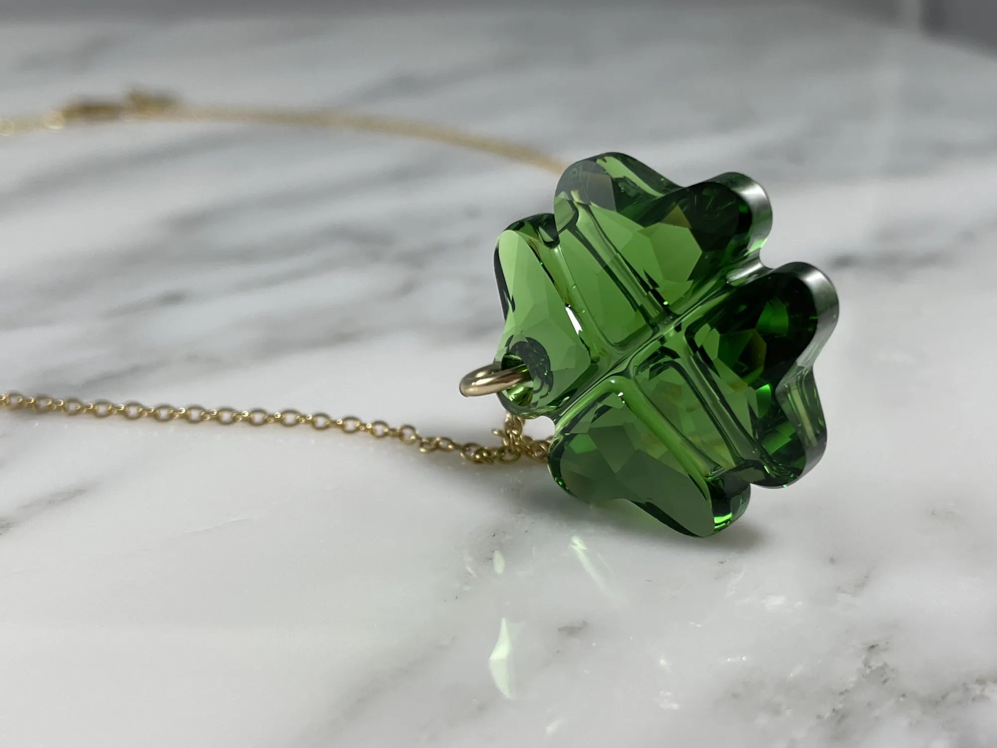 Swarovski Lucky Clover Necklace view 2