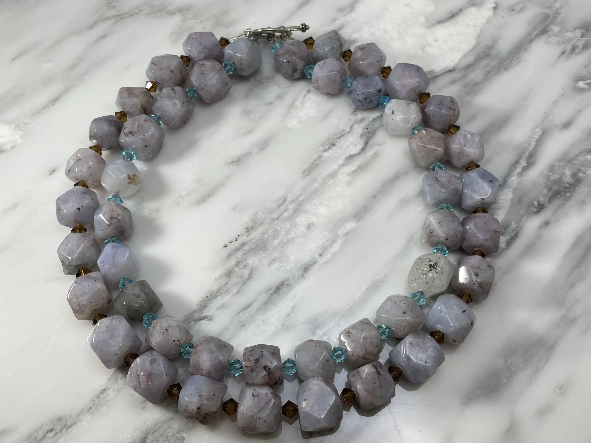 Crazy Lace Agate Necklace