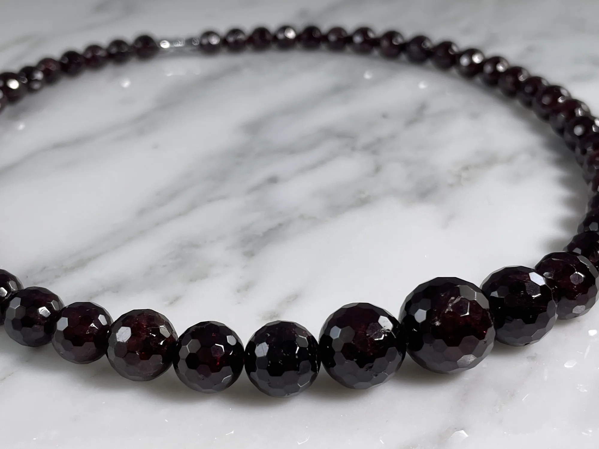 Garnet Necklace view 2