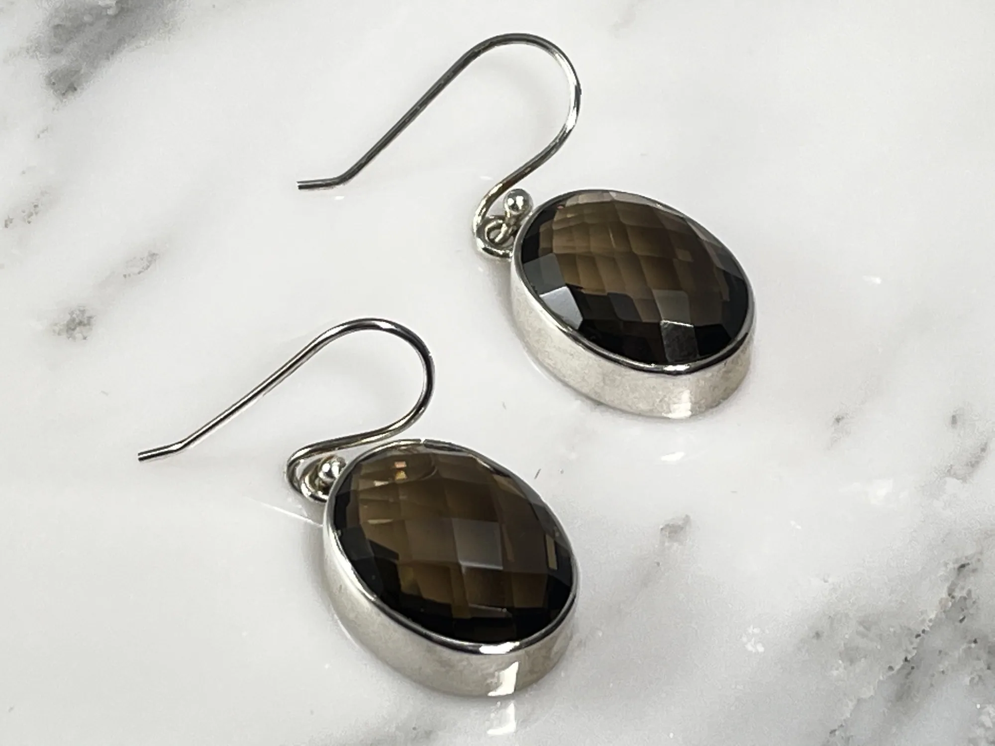 Smoky Quartz Earrings view 2