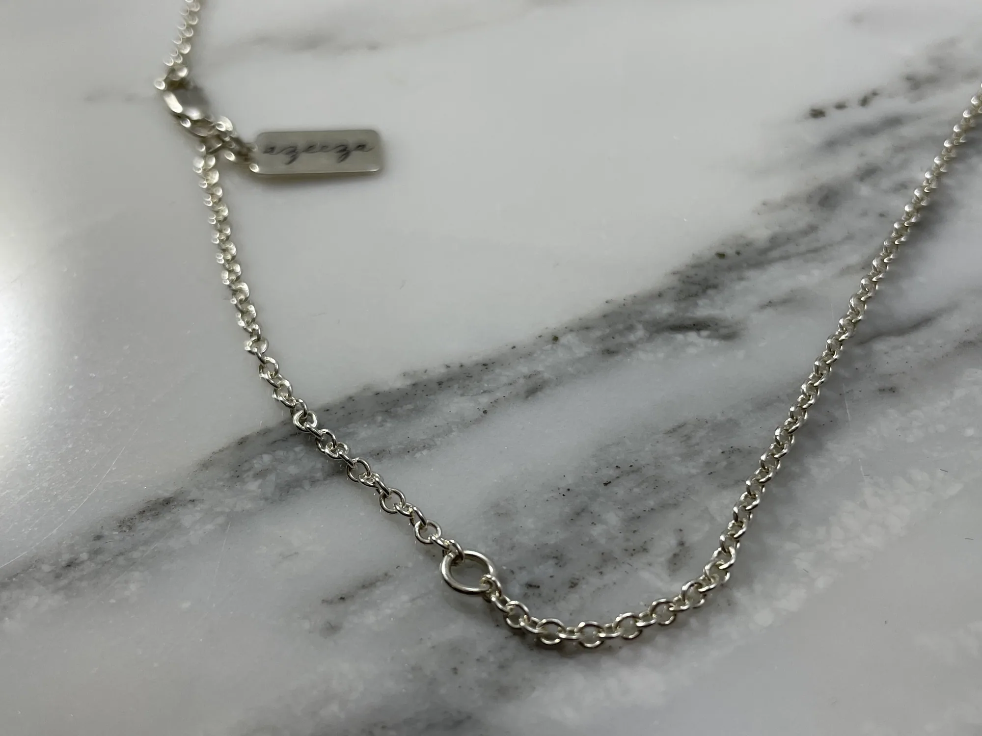 Sterling Silver Tassel  Necklace with Swarovski Crystals view 4