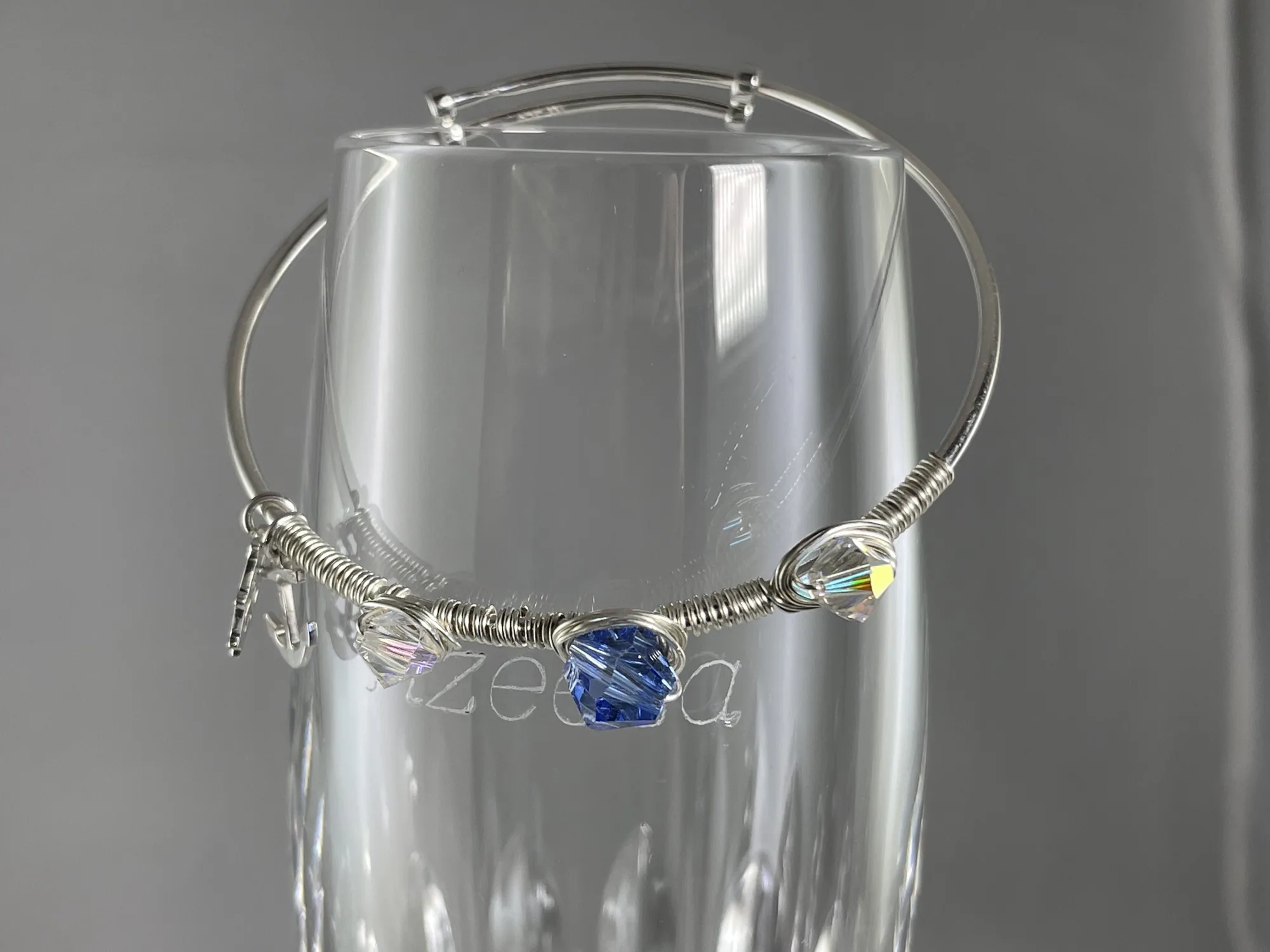 Expandable Anchor And Helm Bangle Bracelet view 2