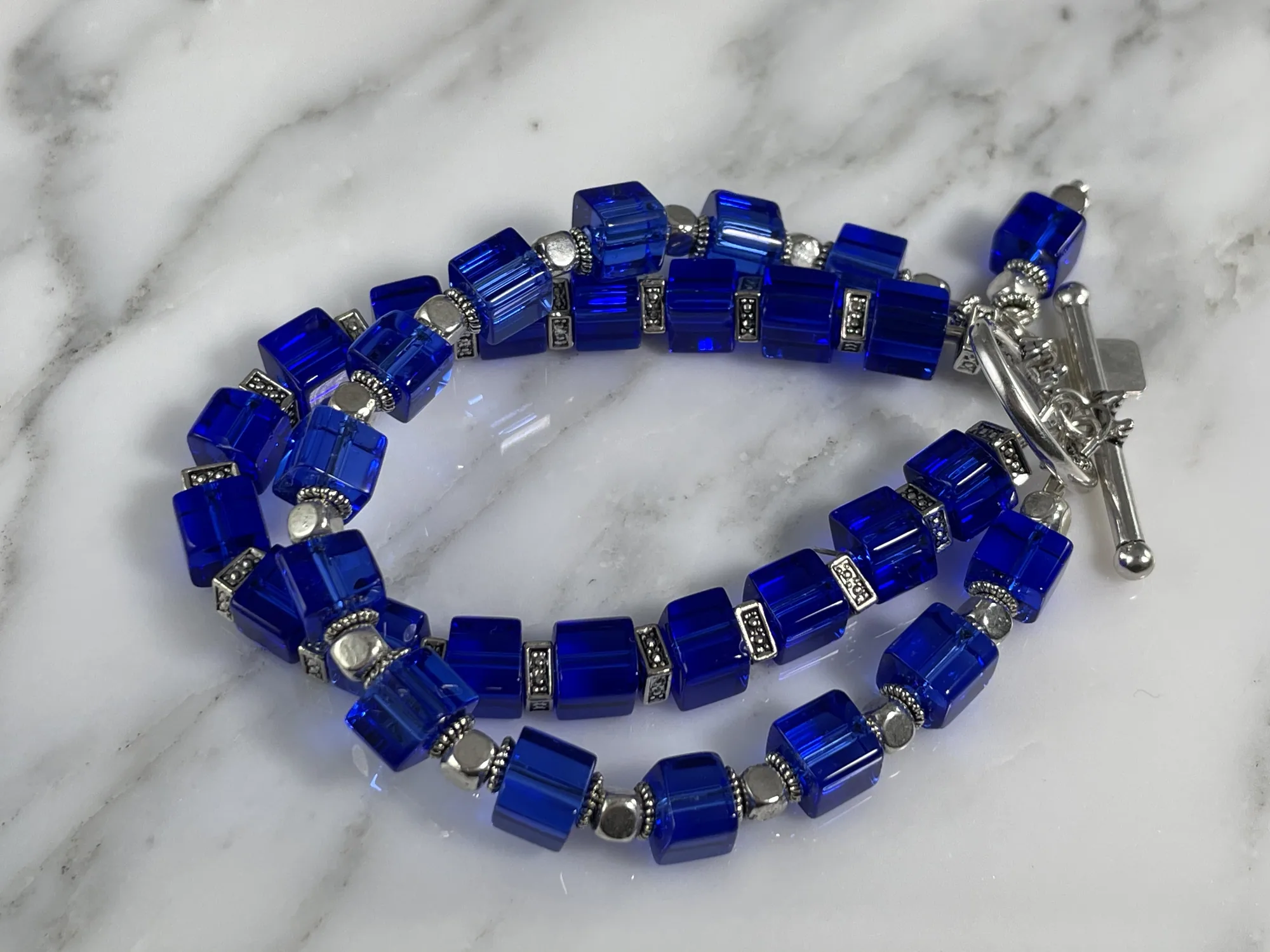 Crystal and Hematite Bracelet