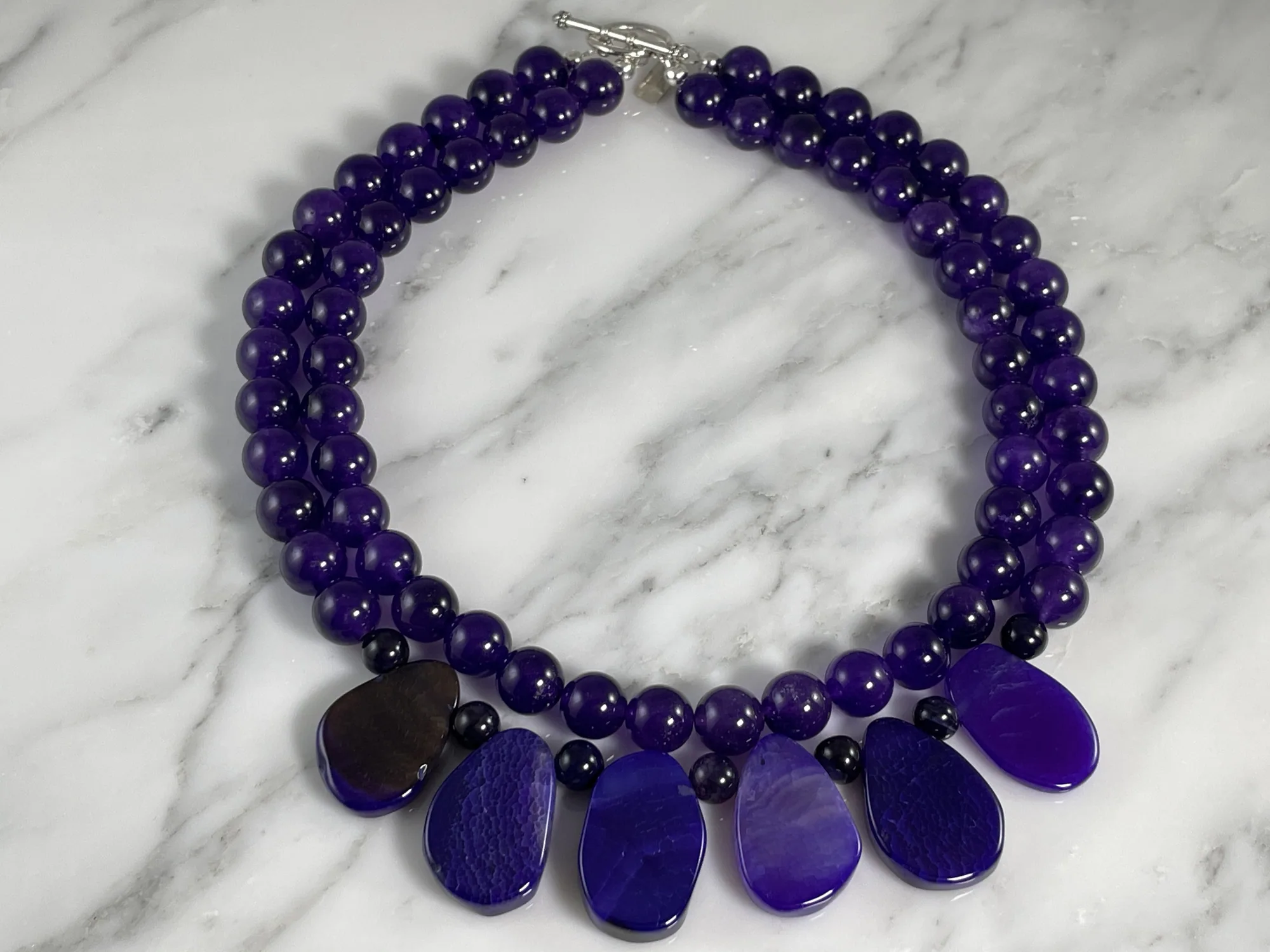 Amethyst and Agate Necklace