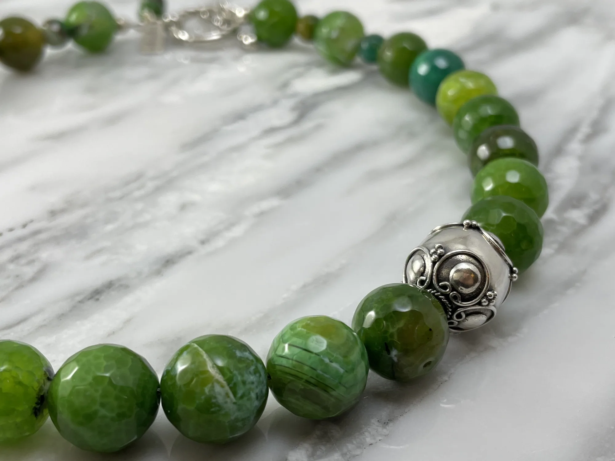 Green Agate Necklace  view 2