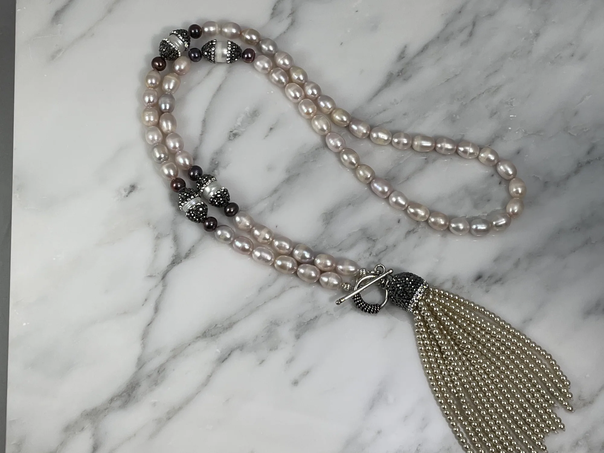 Fresh Water Pearl Tassel Necklace