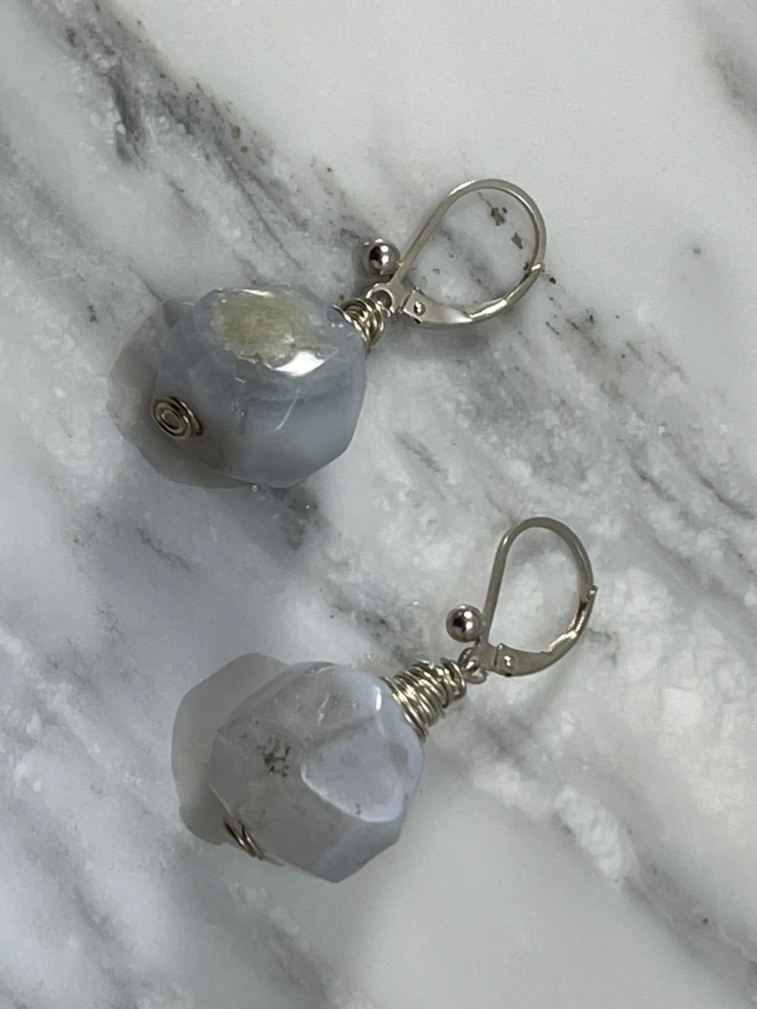Lace Agate Earrings view 2