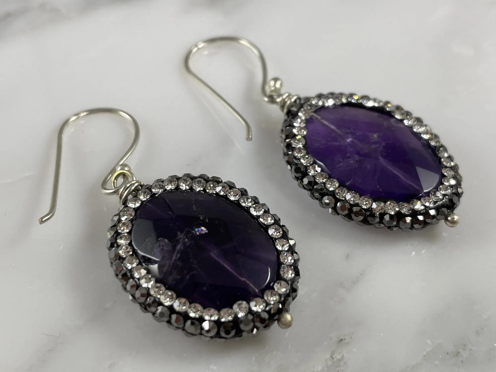  Amethyst  Earrings view 2