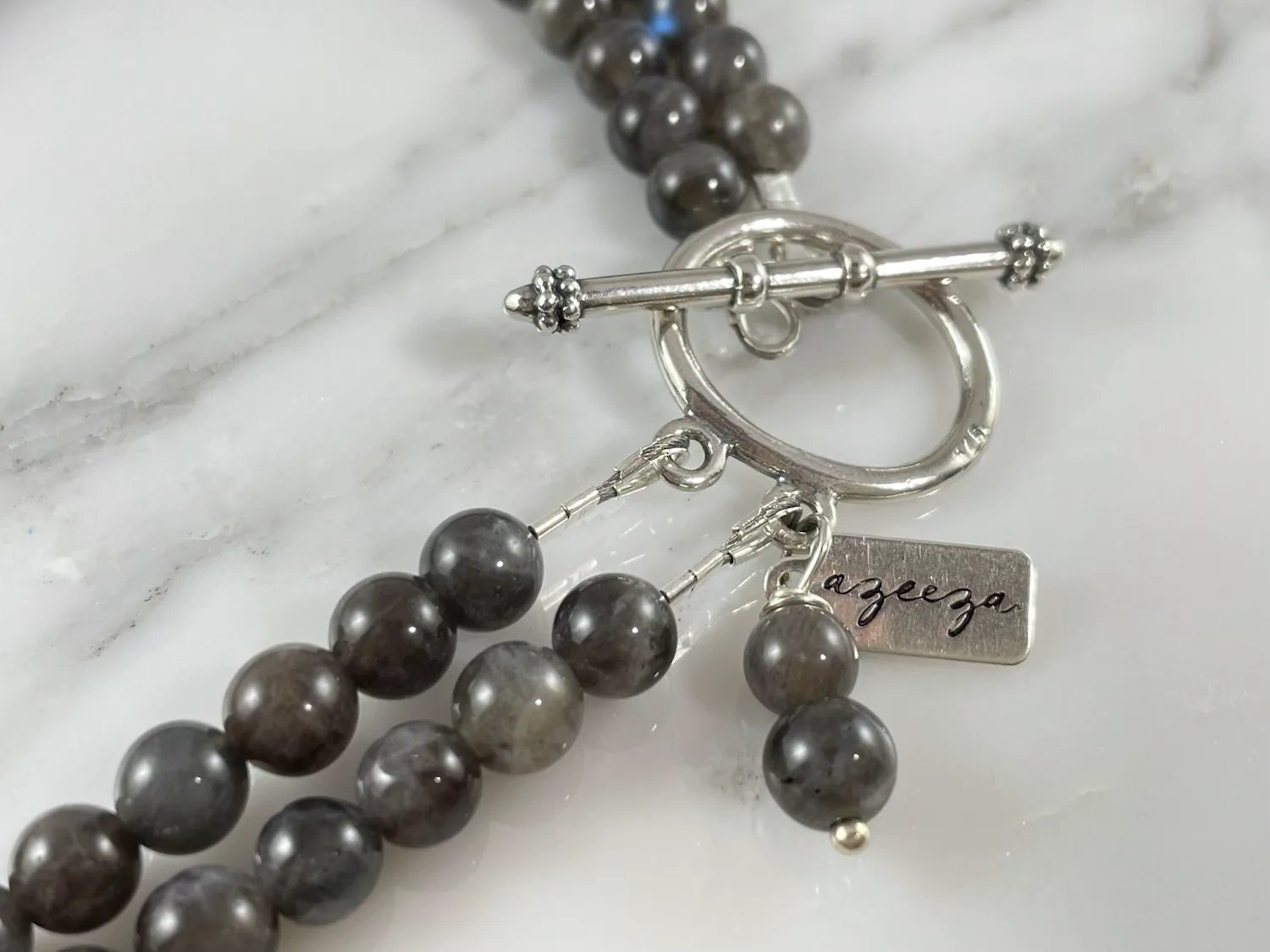 Sterling Silver Labradorite Necklace view 3
