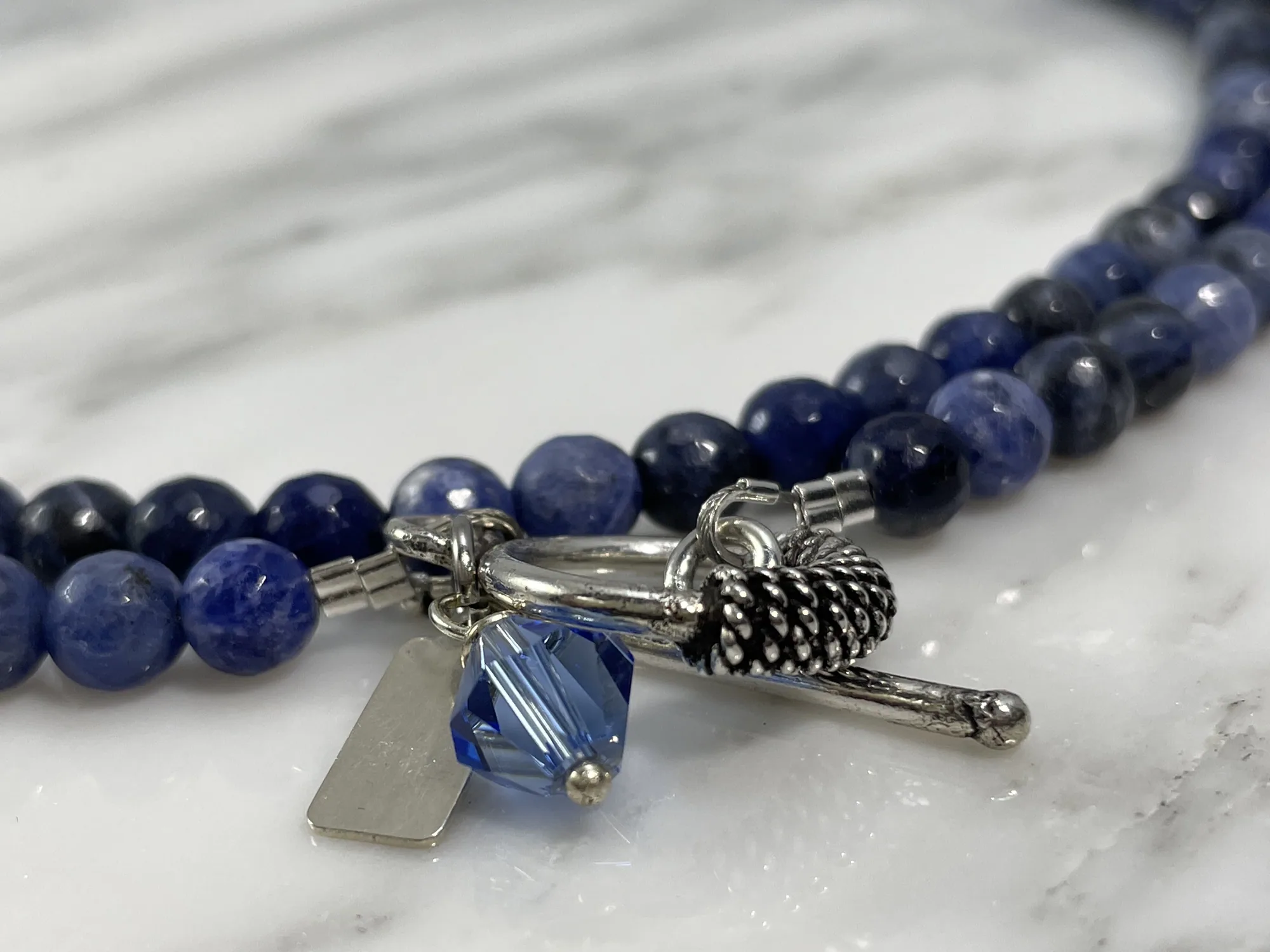 Convertible Sodalite Necklace view 3