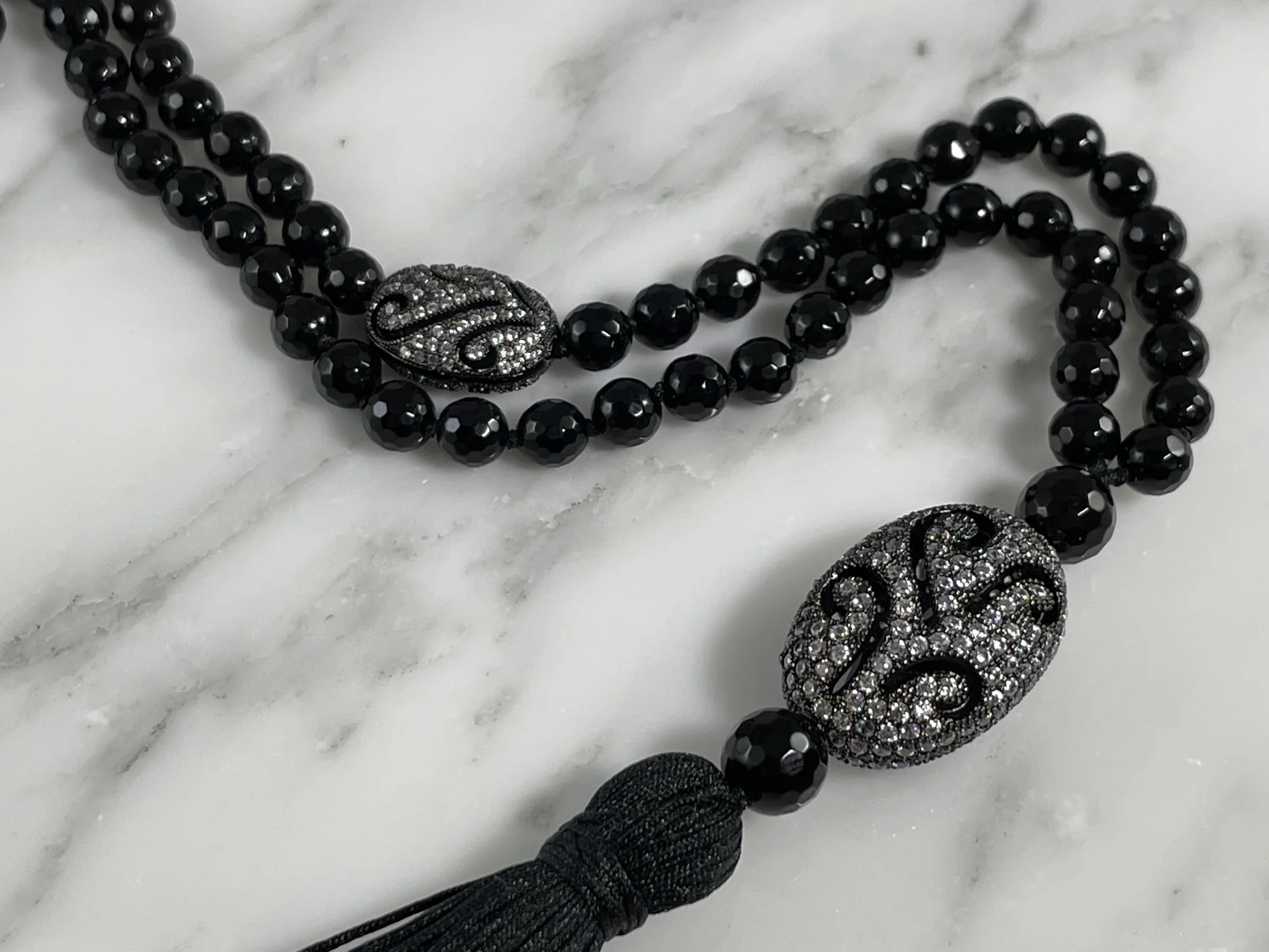 Black Onyx Mala view 2