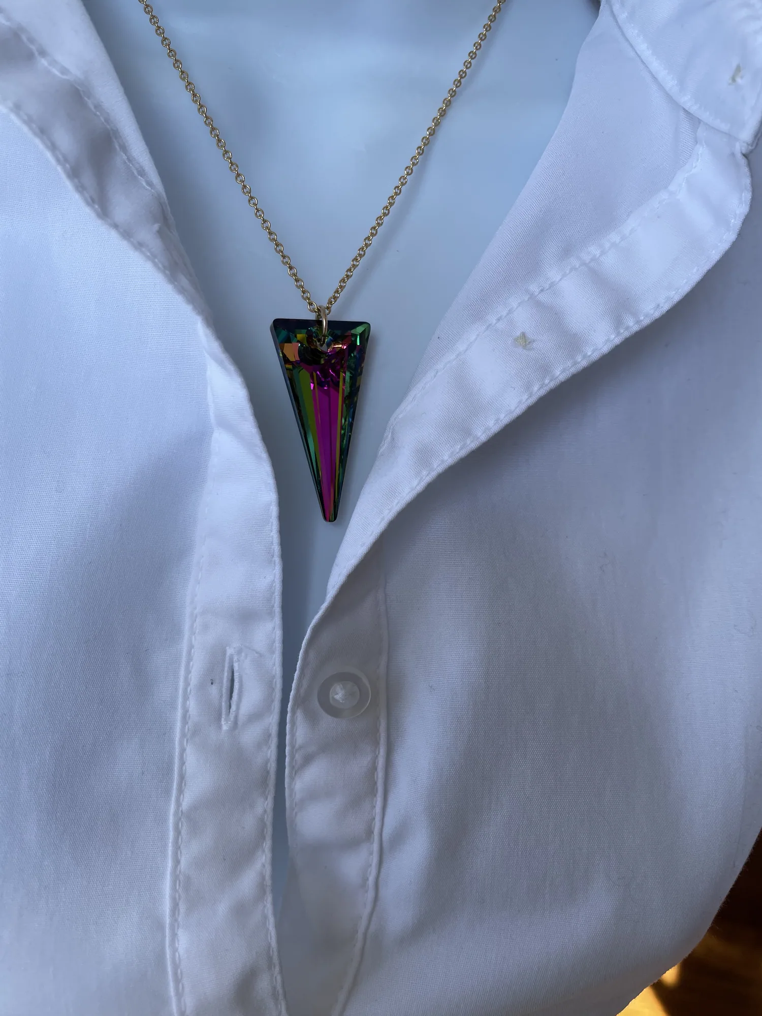 Swarovski Crystal Spike Vitrail Necklace