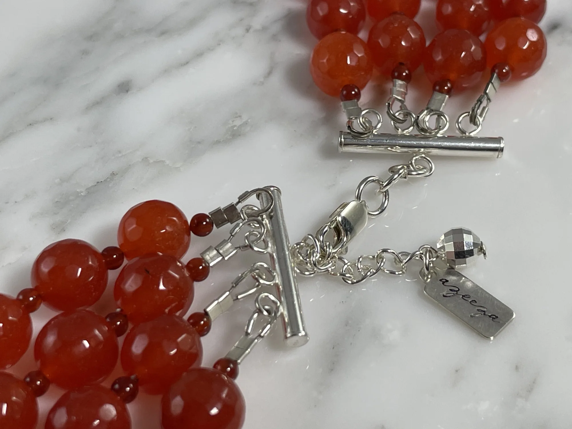 Multi-Strand Carnelian Necklace view 3
