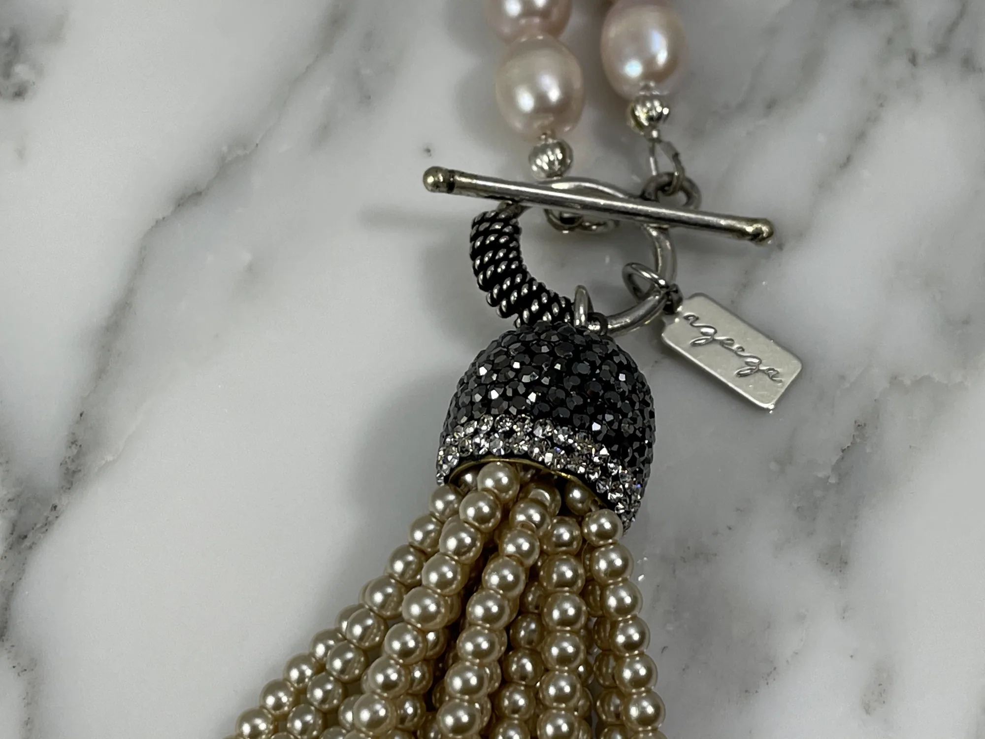 Fresh Water Pearl Tassel Necklace view 3