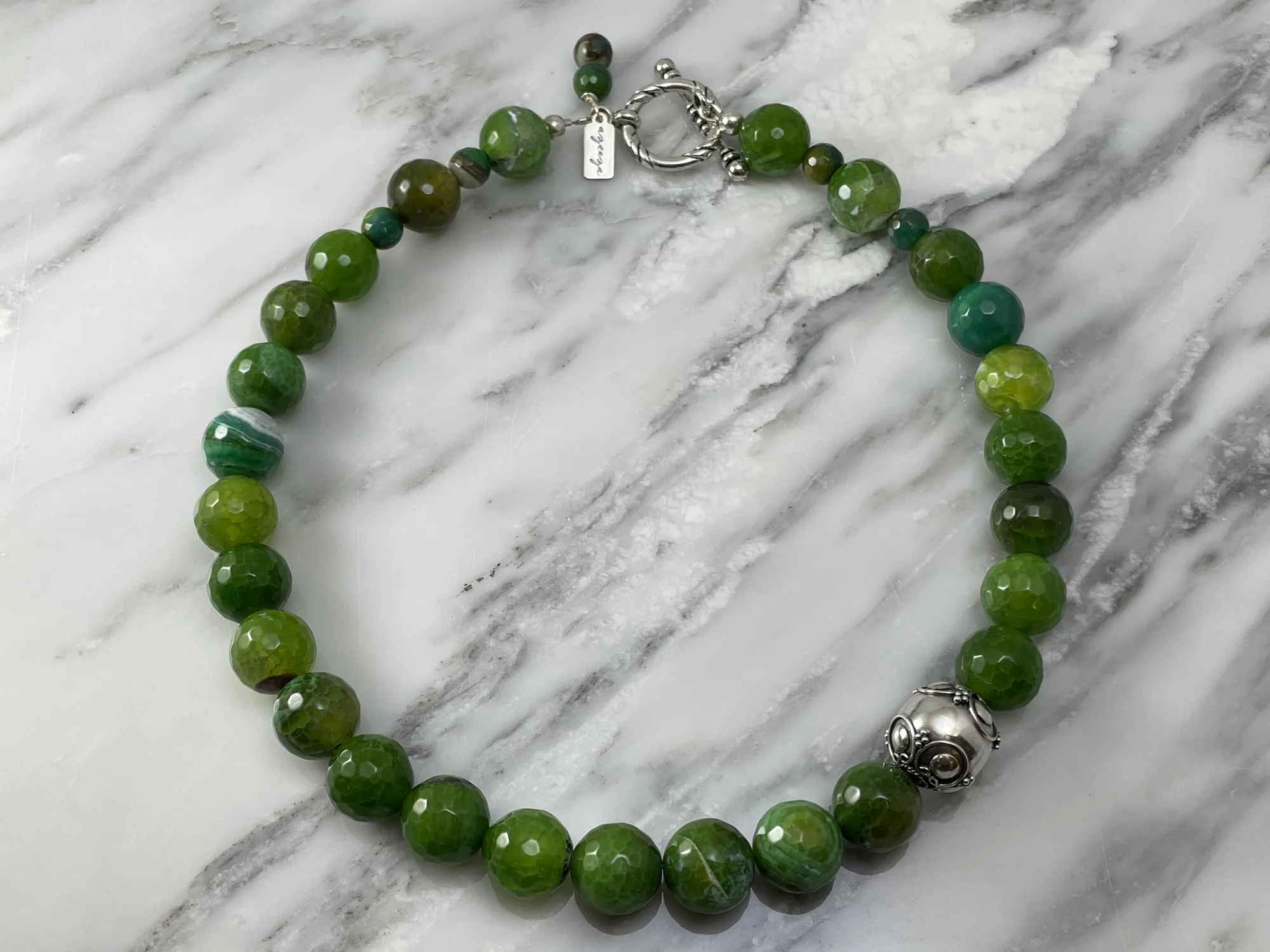 Green Agate Necklace 