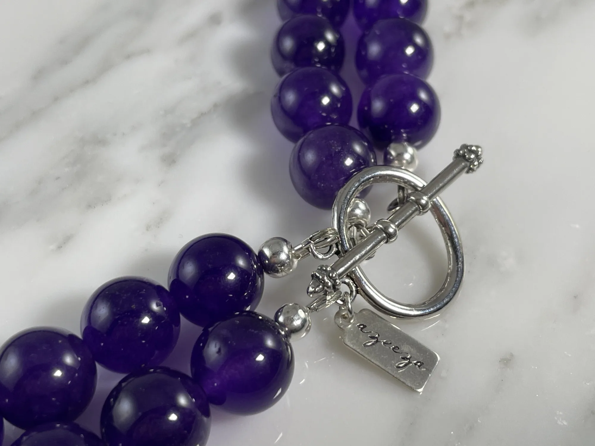 Amethyst and Agate Necklace view 3