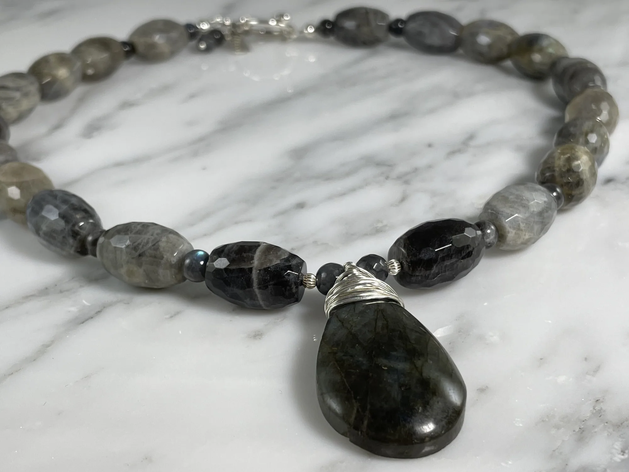 Labradorite Necklace view 2