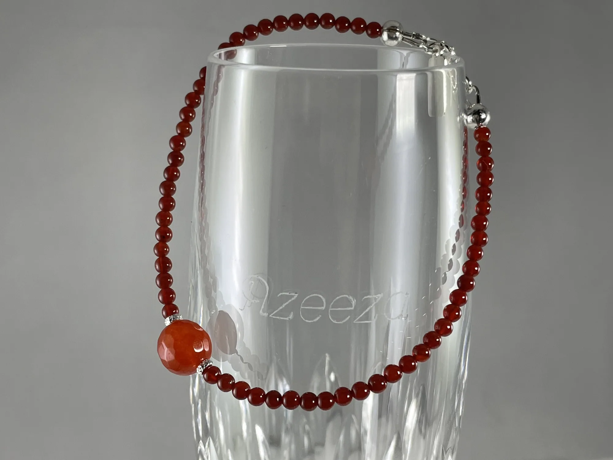 Carnelian Necklace and Bracelet Set view 3