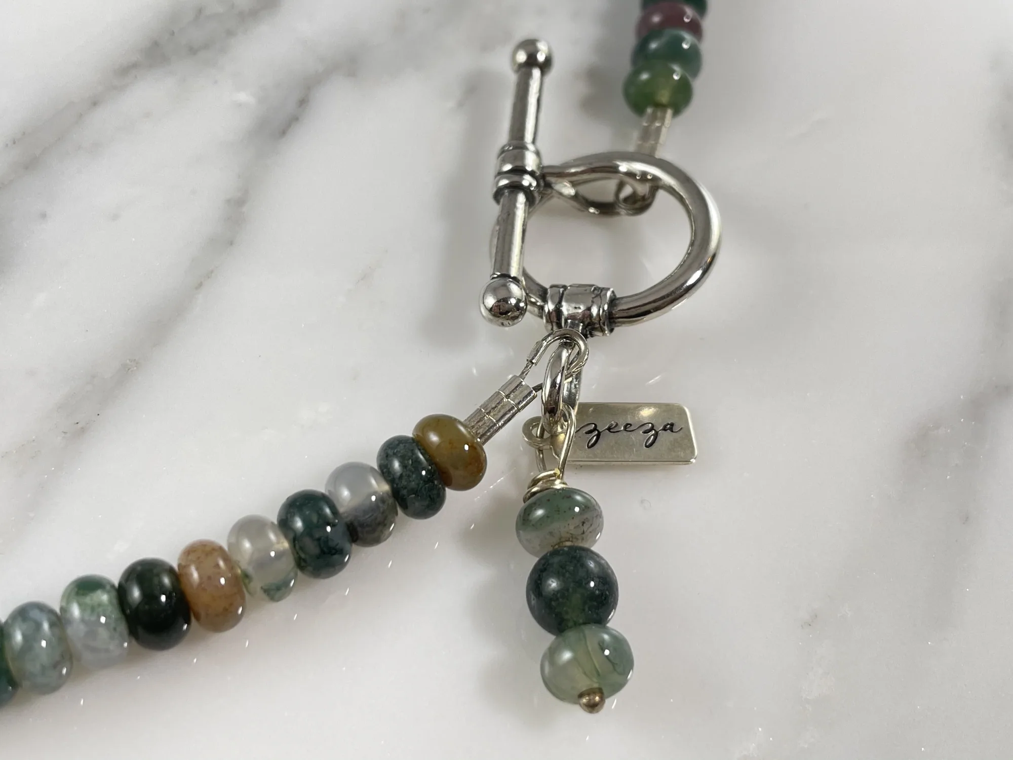 Moss Agate Necklace view 3