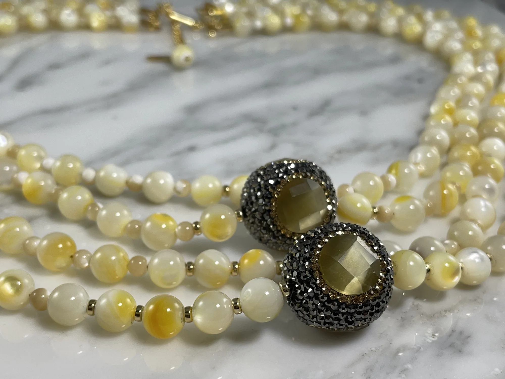 Mother of Pearl Necklace view 2
