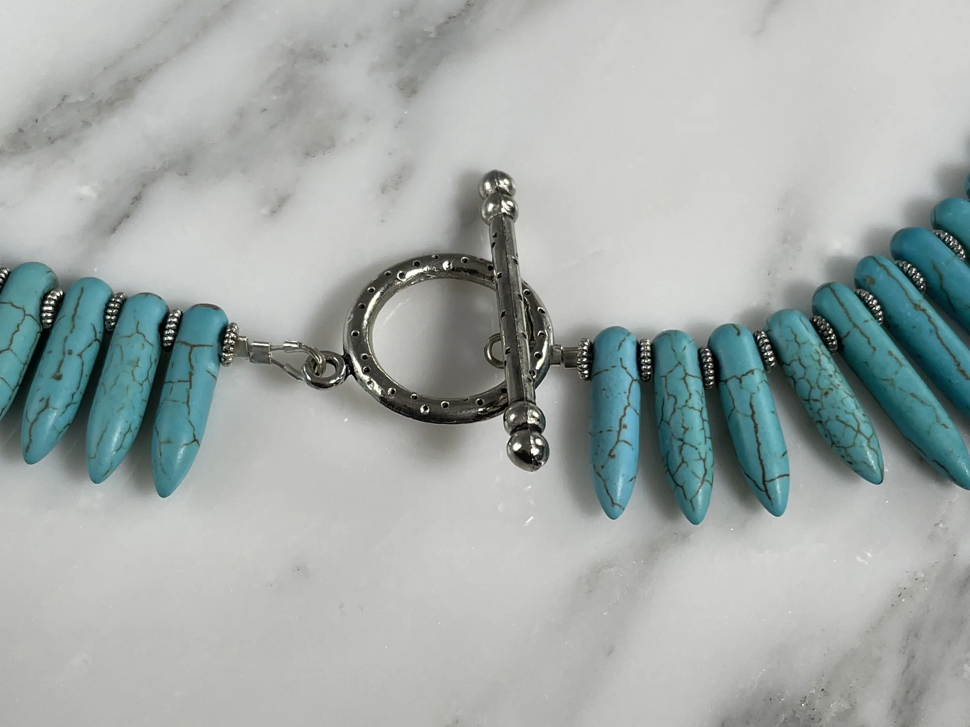 Howlite Bohemian Necklace view 3
