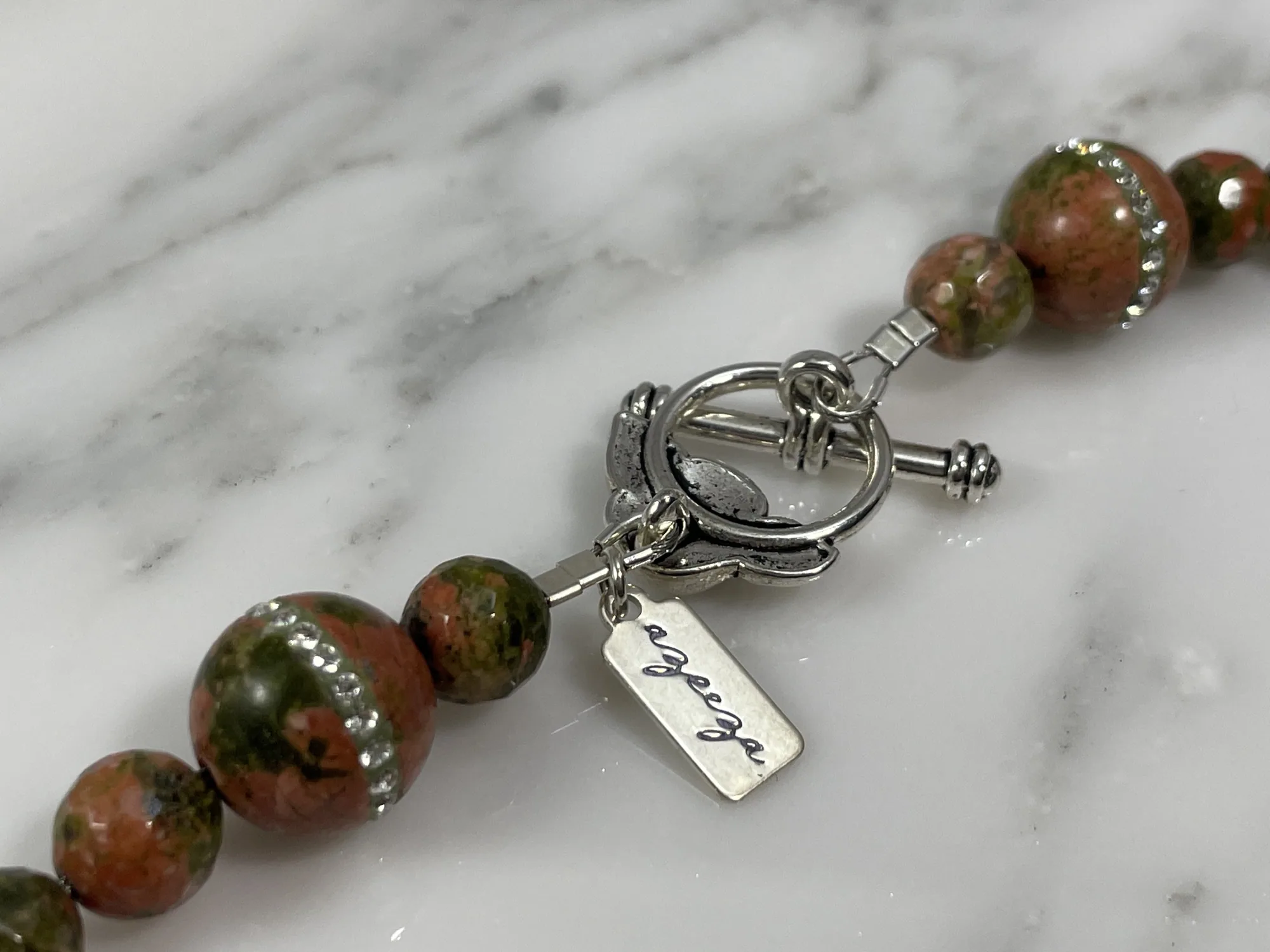 Unakite Necklace view 3