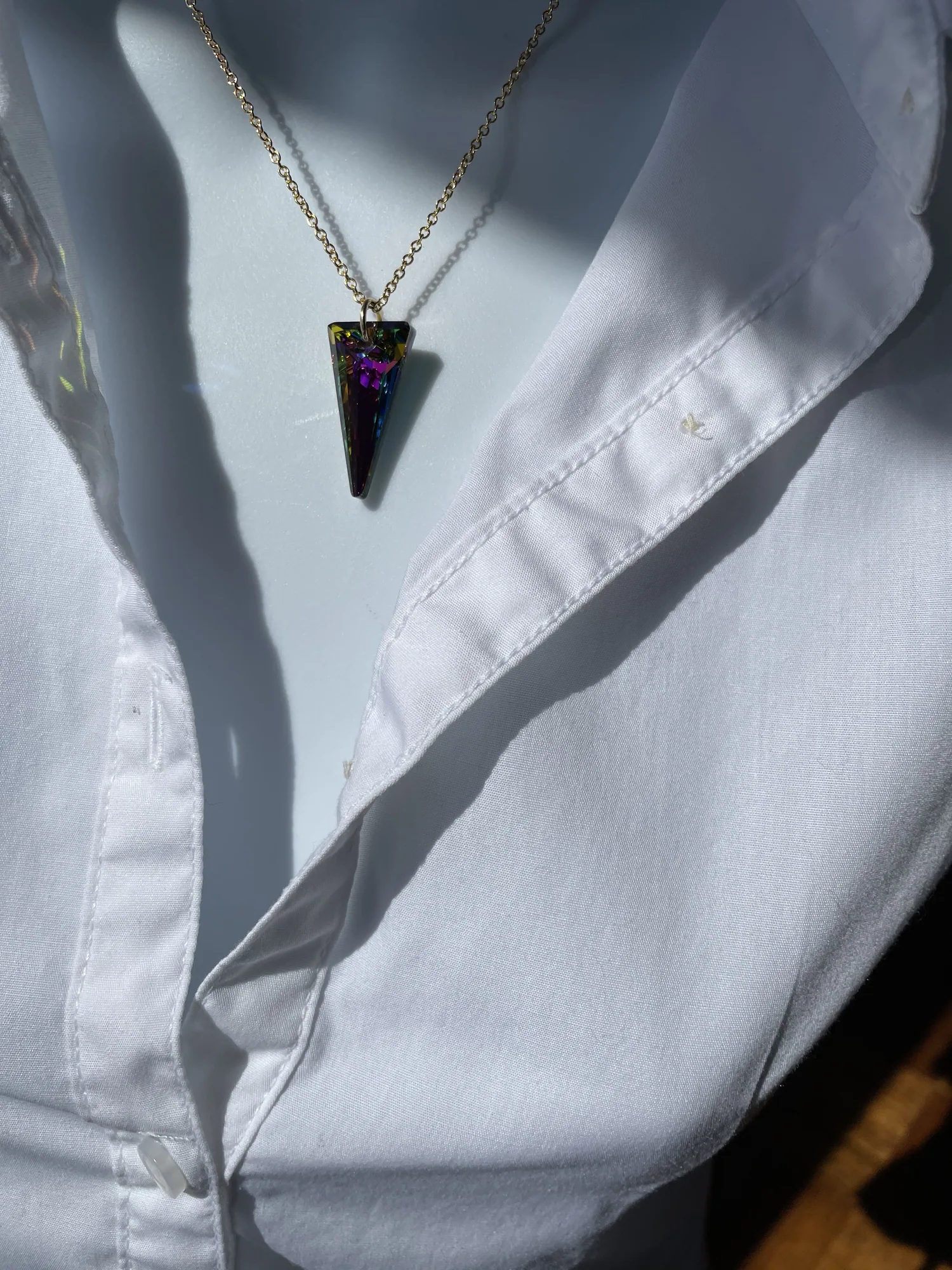 Swarovski Spike Vitrail Crystal Necklace view 3