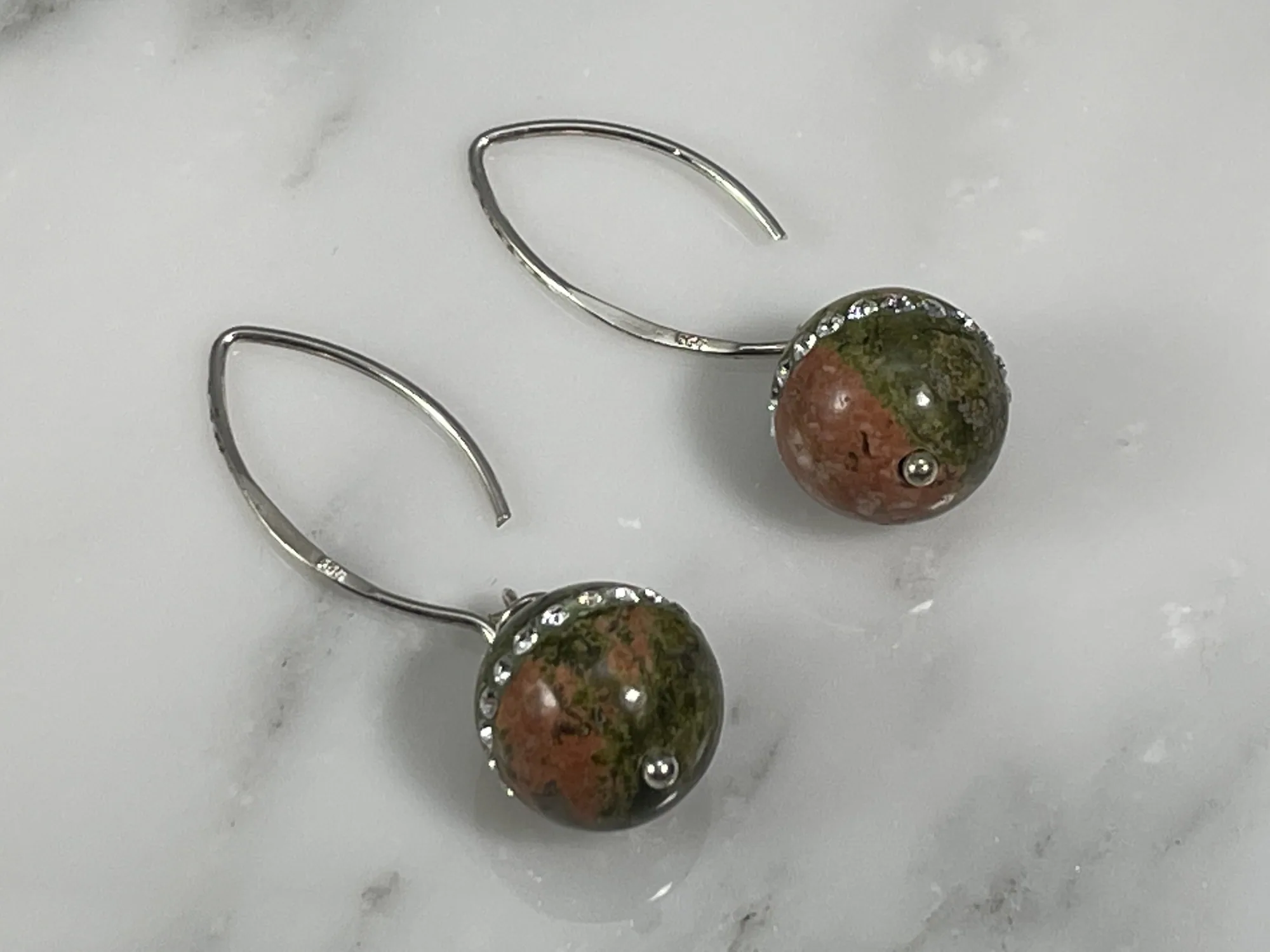 Unakite Earrings view 2