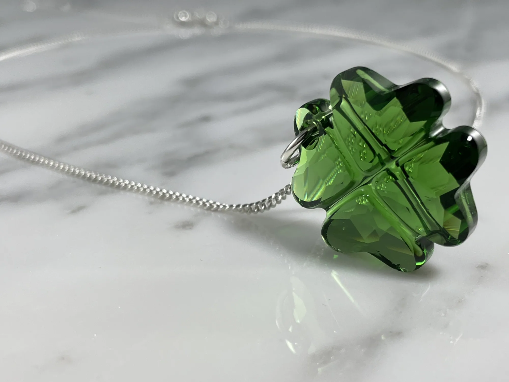 Swarovski Lucky Clover Necklace view 3