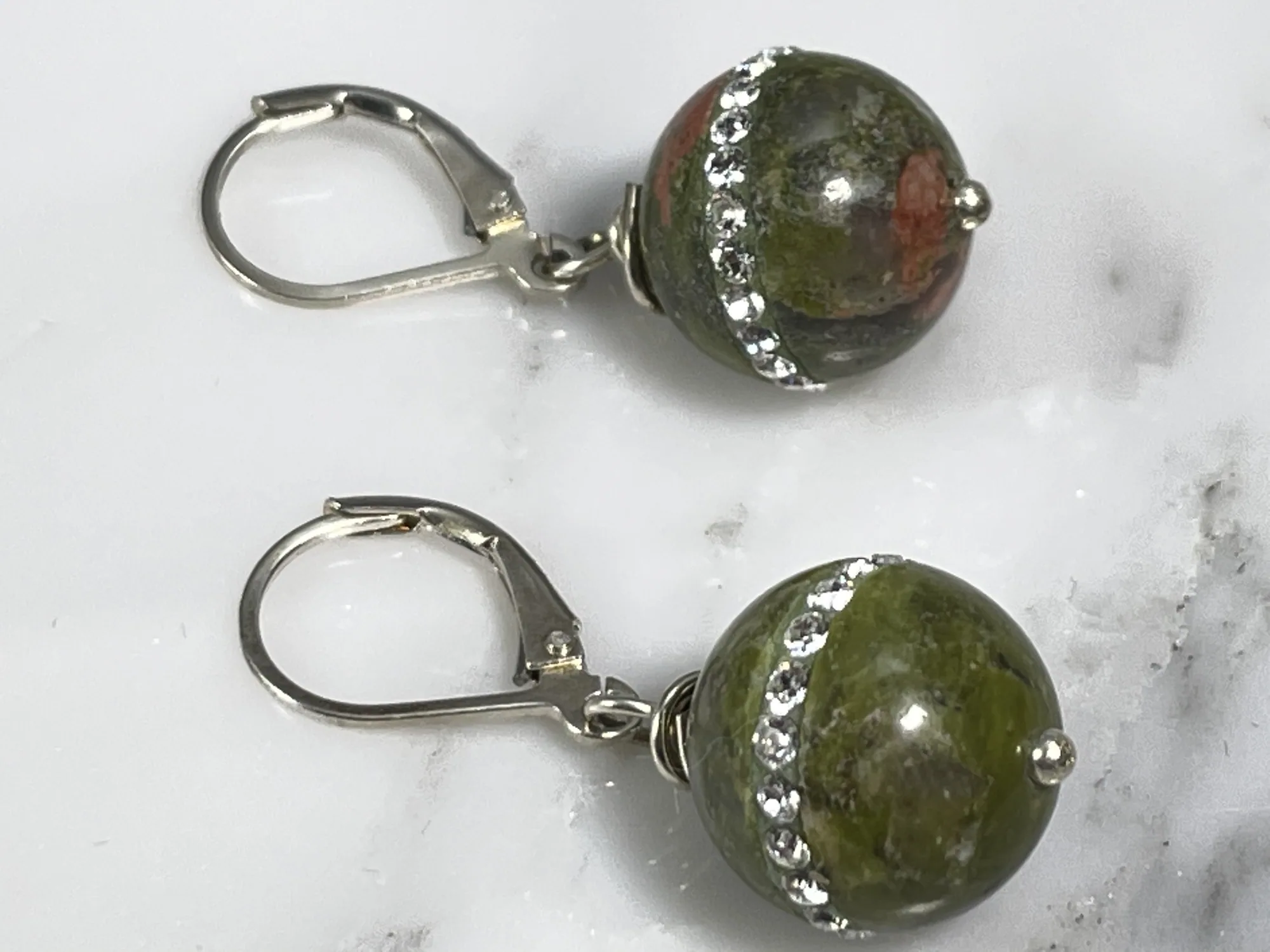 Unakite Earrings view 2