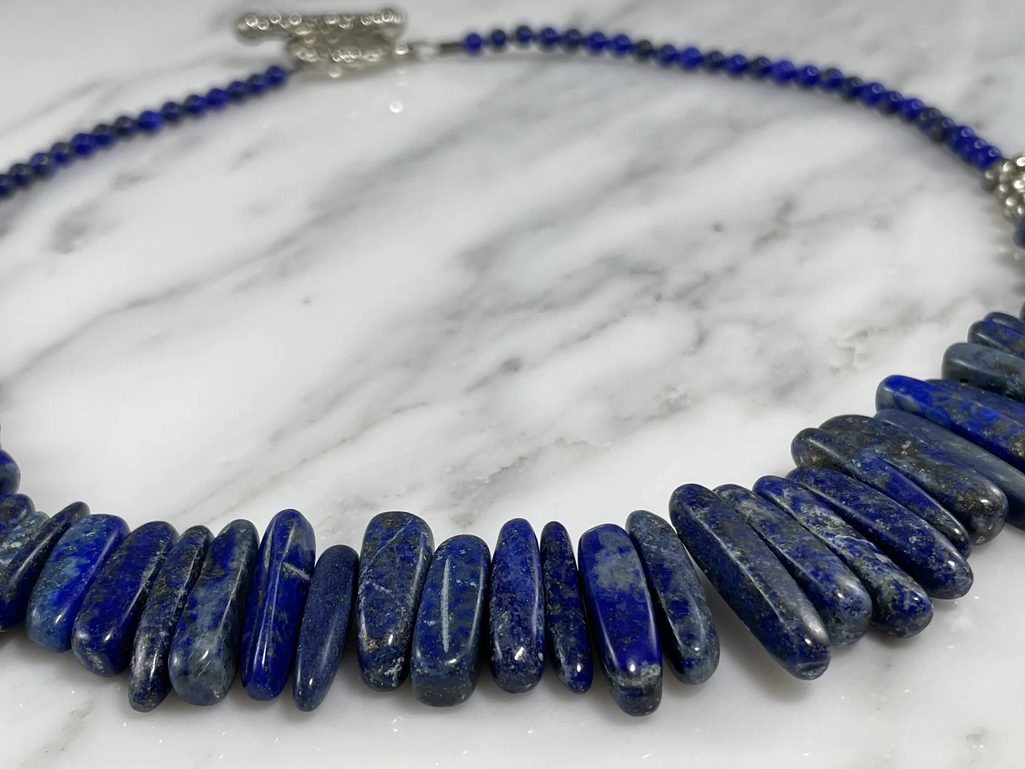 Sodalite and Lapis Necklace view 2