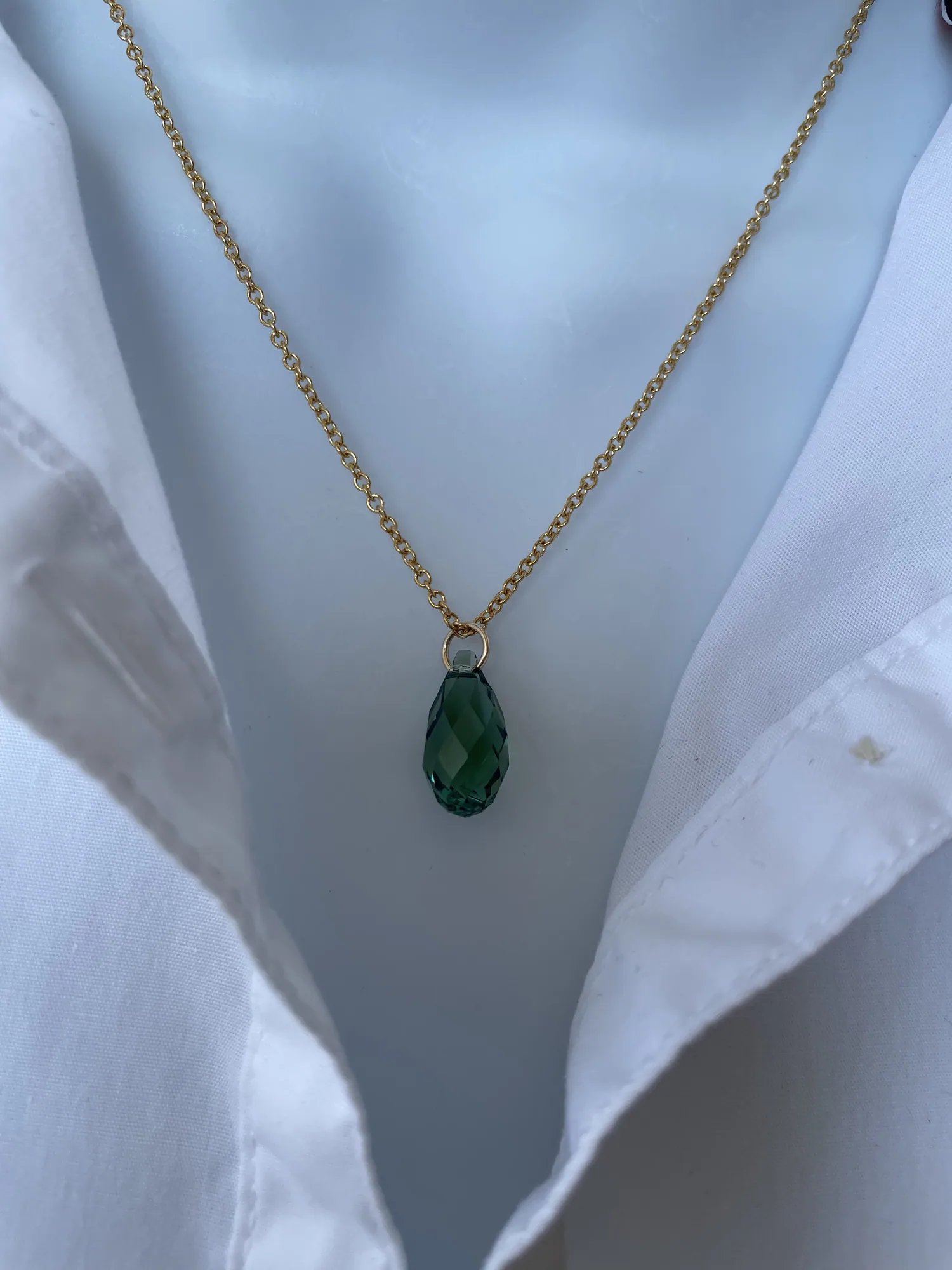 Swarovski Briolette Erinite Necklace