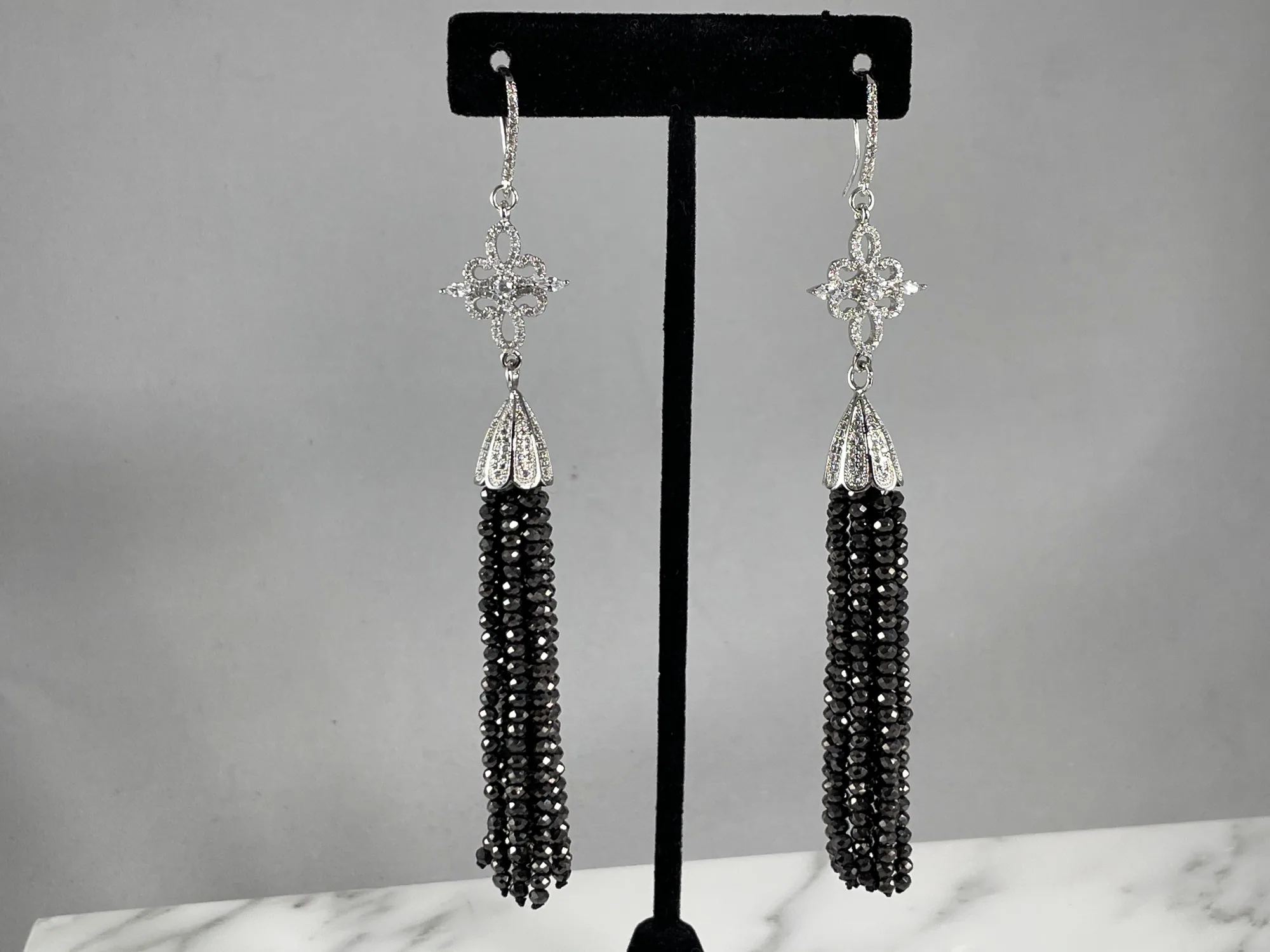 Crystal Tassel Earrings