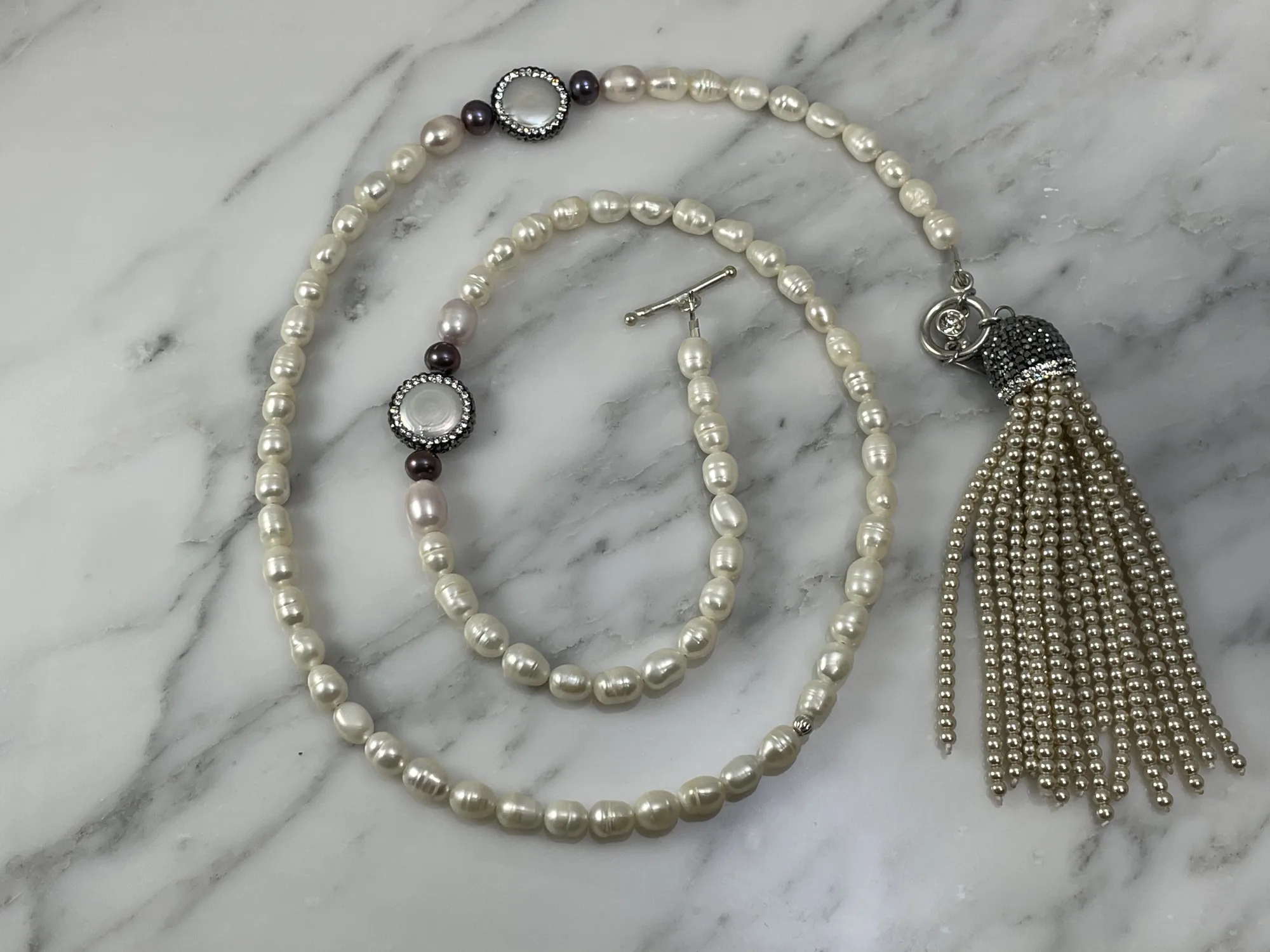 Fresh Water Pearl Tassel Necklace