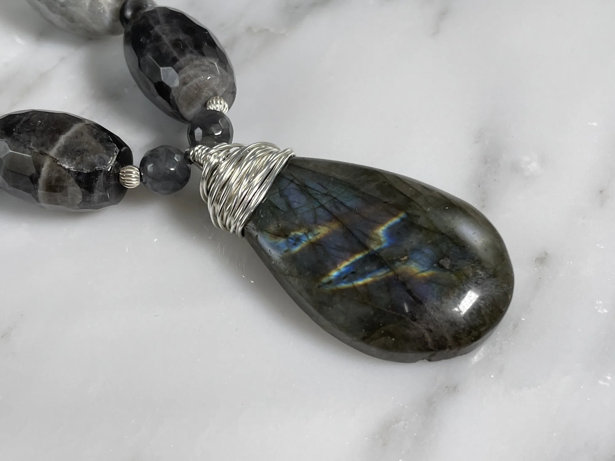 Labradorite Necklace view 3