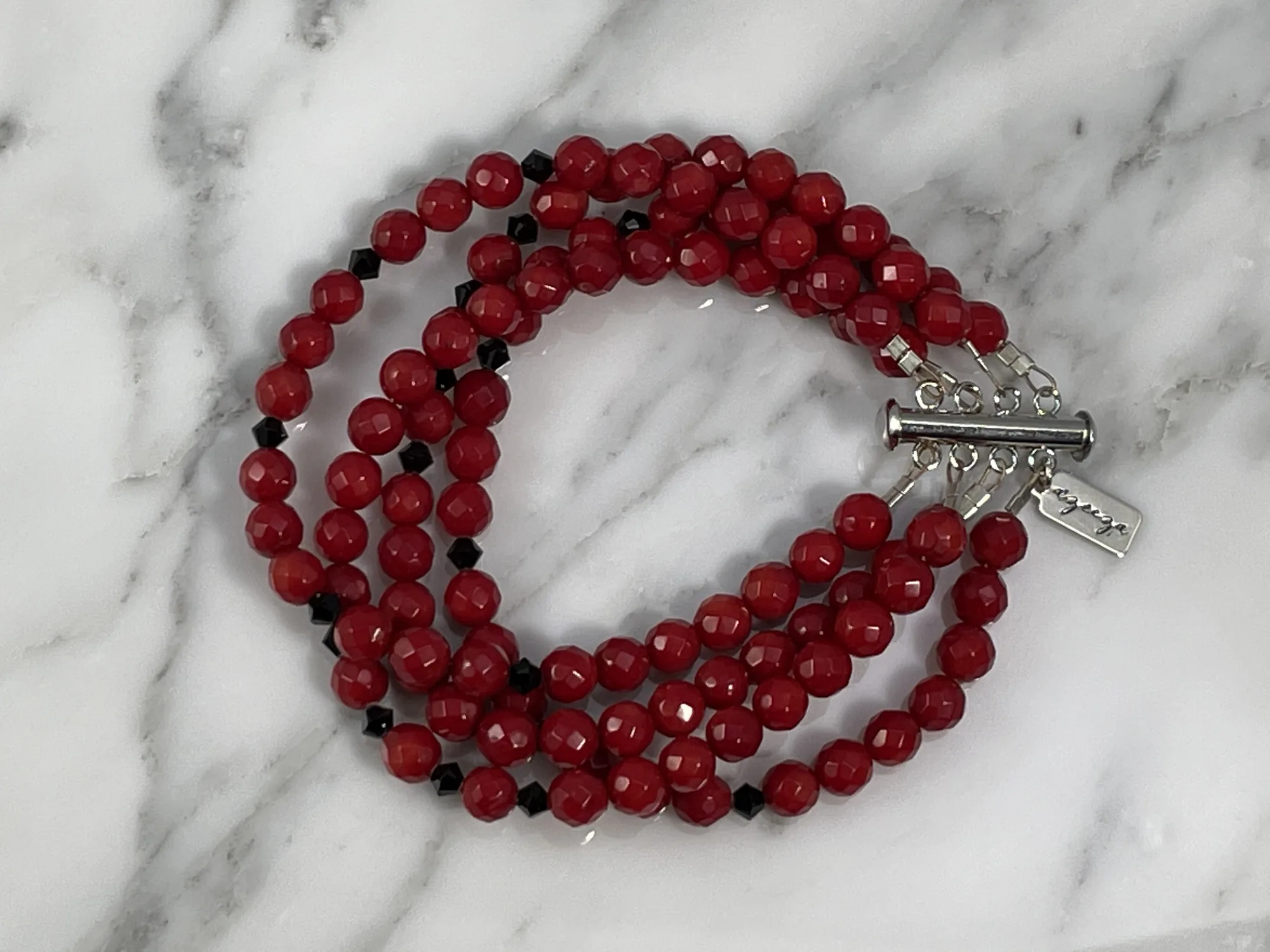 Red Coral Bracelet view 2