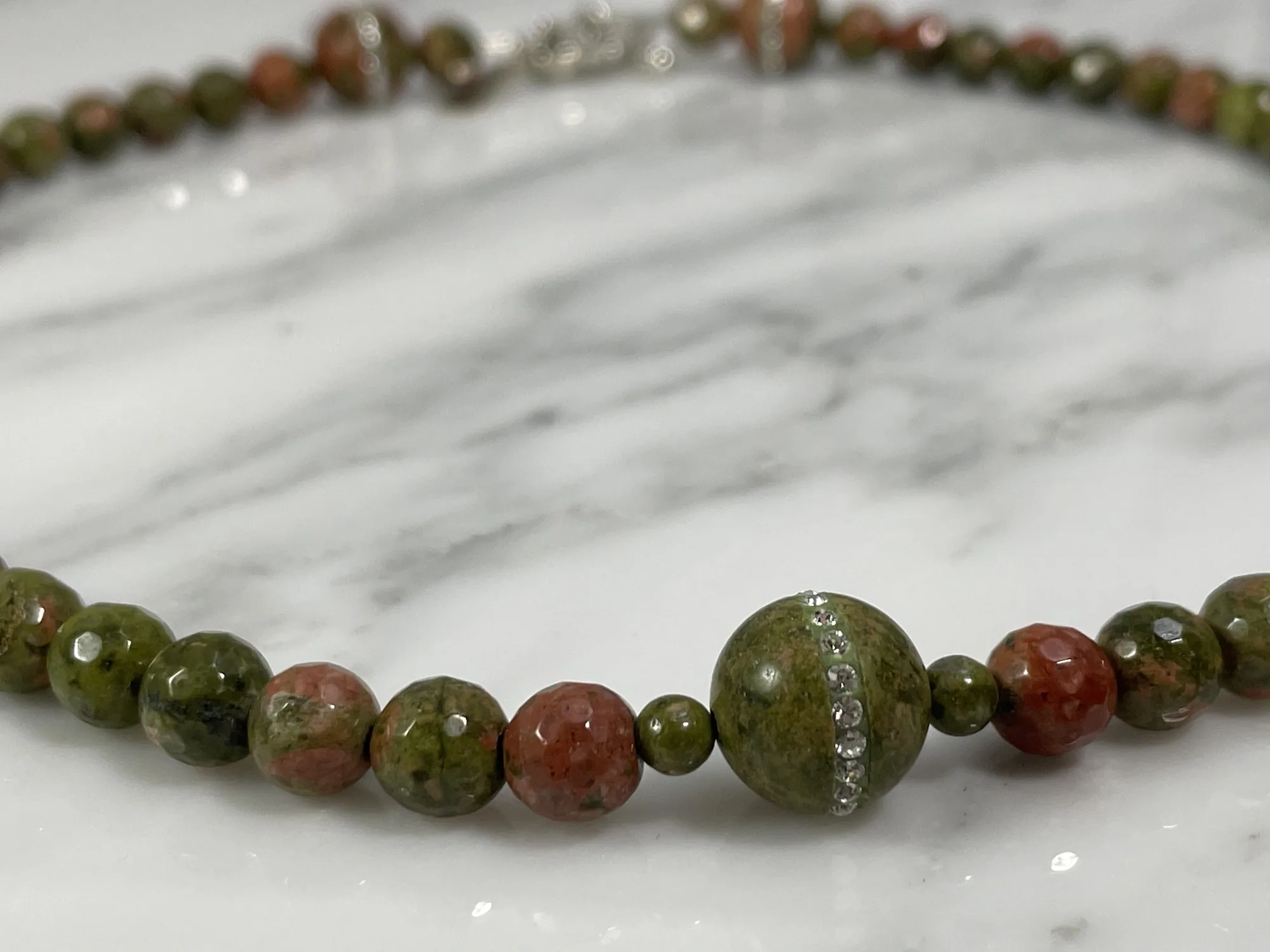 Unakite Necklace view 2
