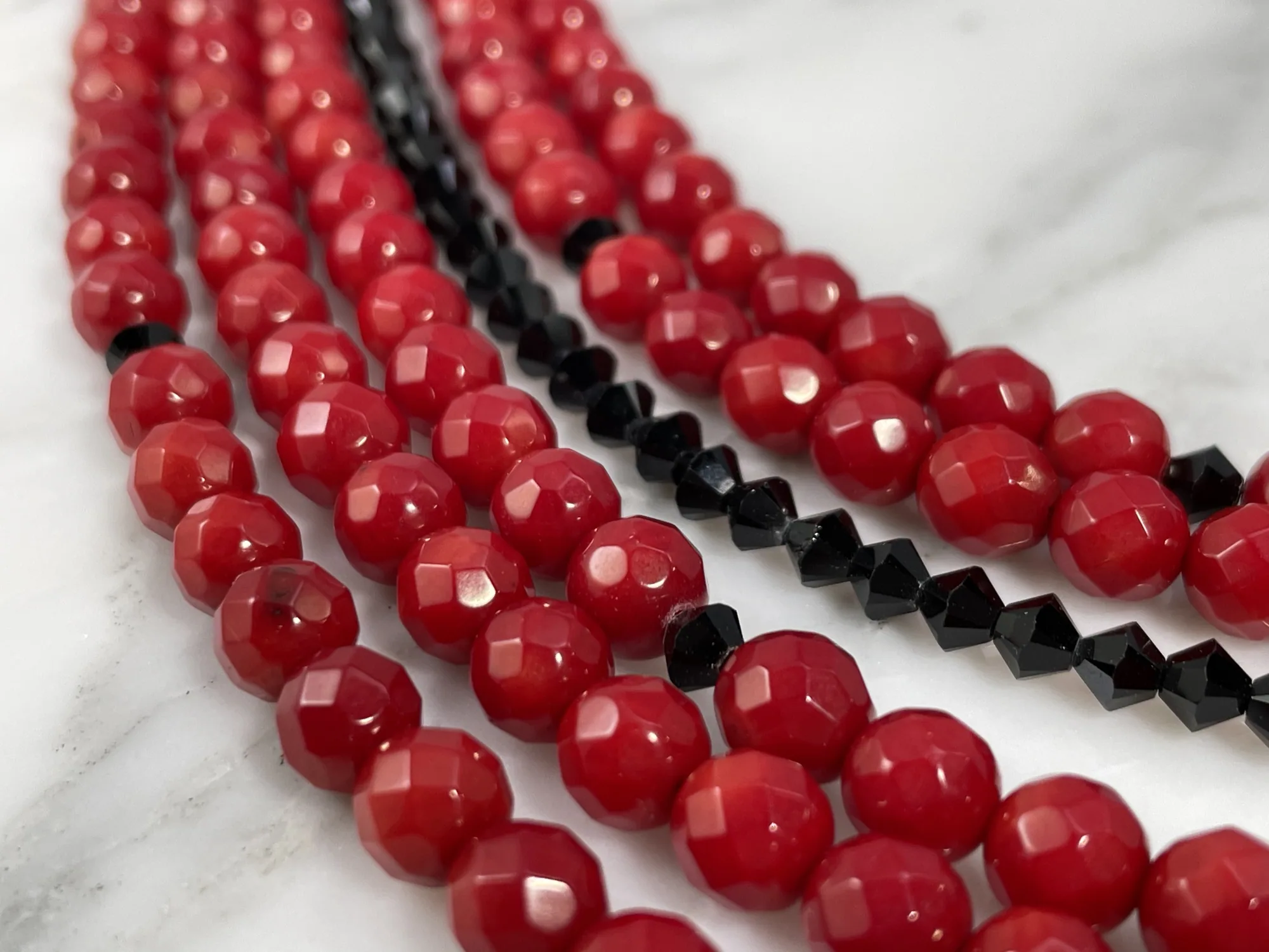 Red Coral Necklace view 2