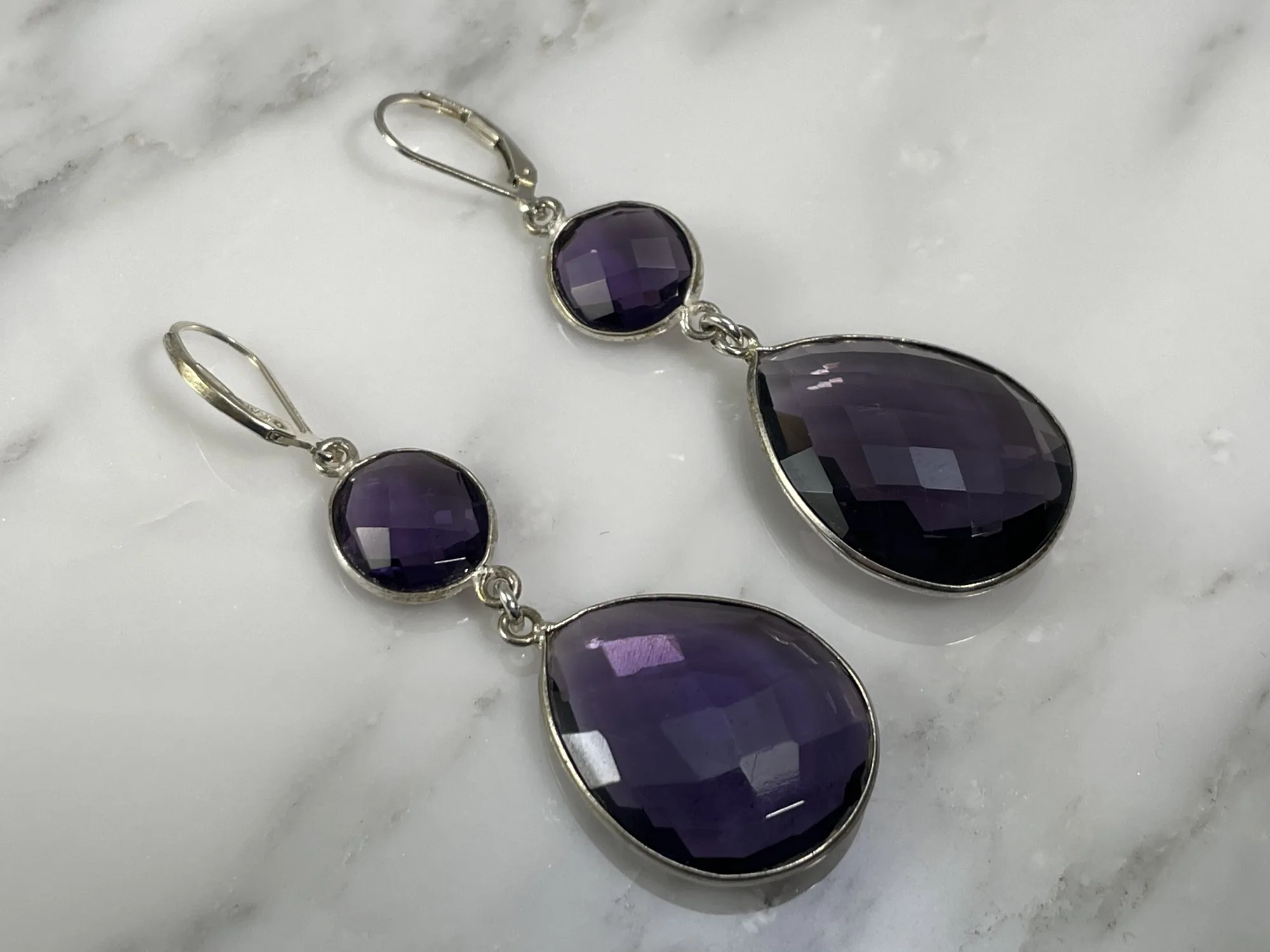 Amethyst Earrings view 2