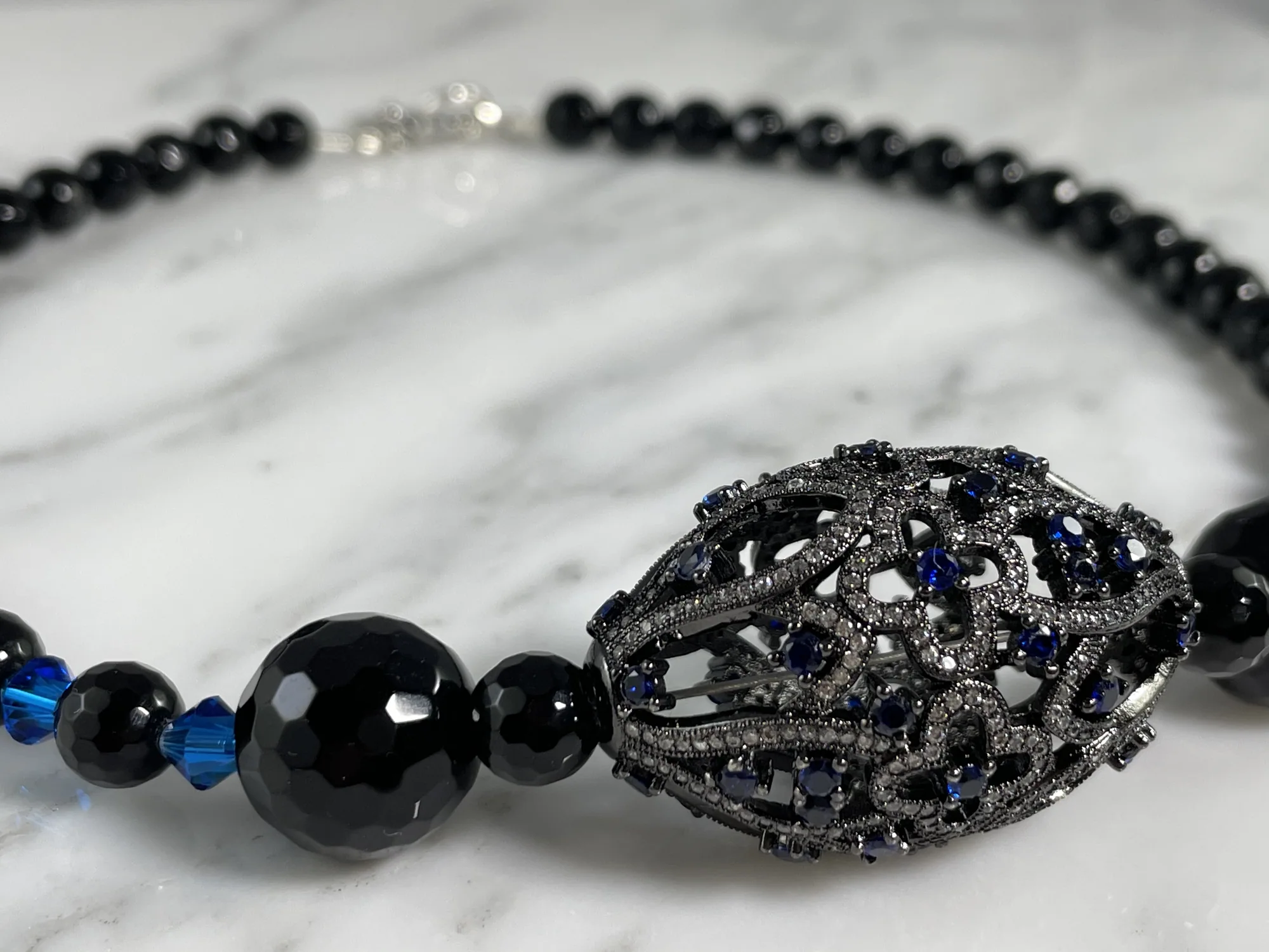 Black Onyx Necklace view 2
