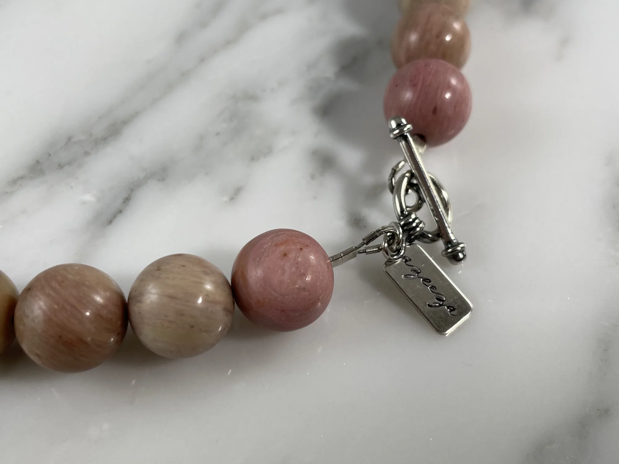 Rhodonite Necklace view 3