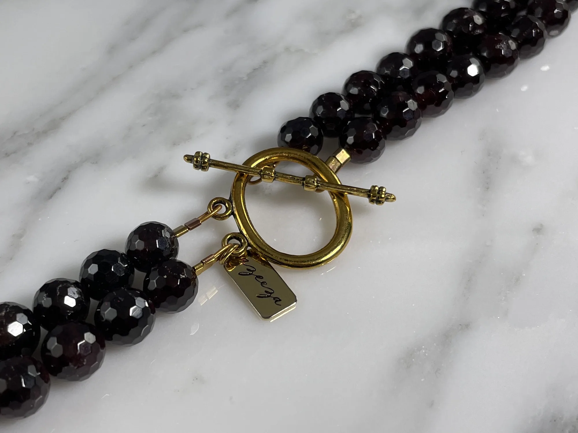 Garnet Necklace view 3