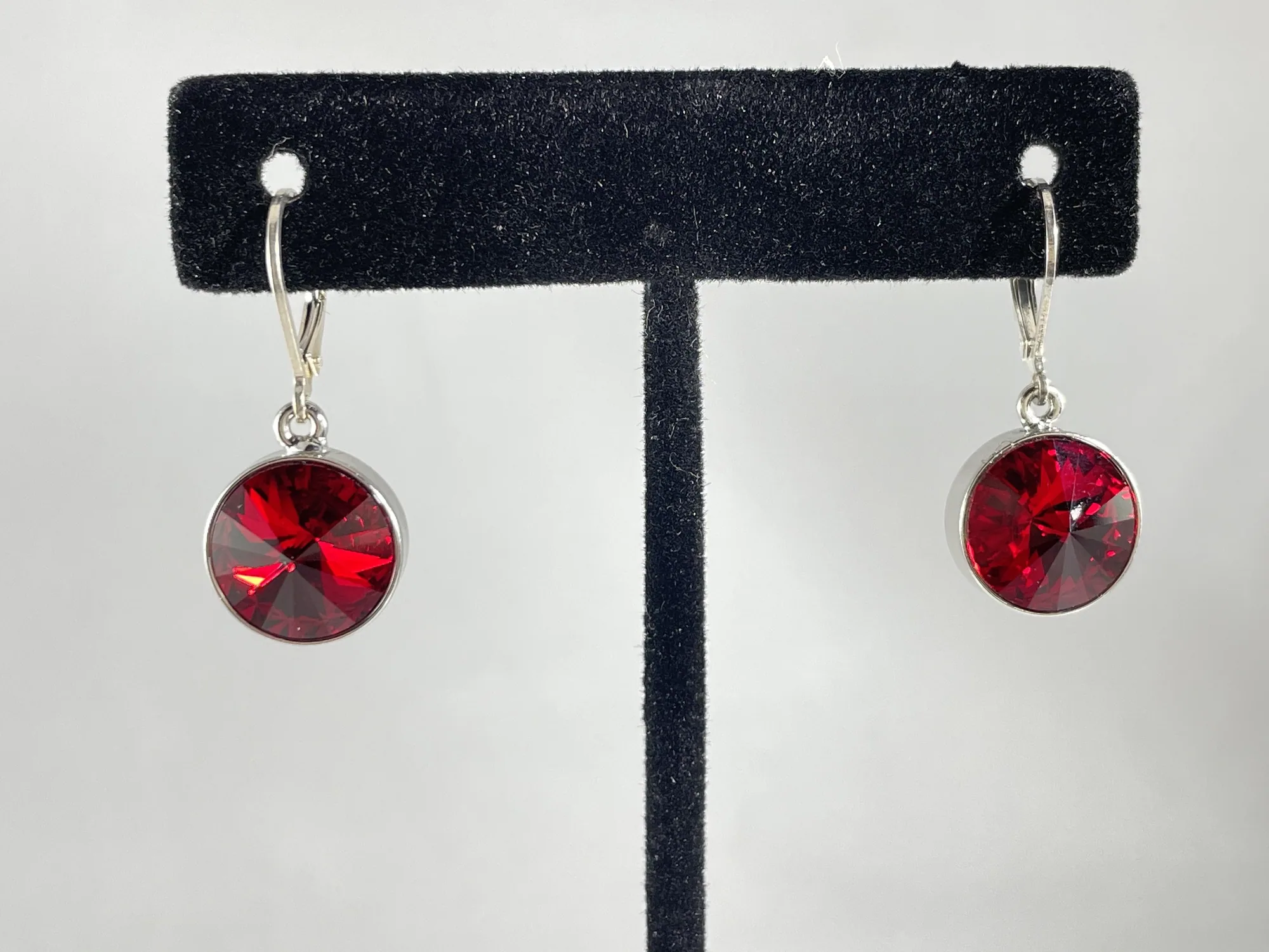 Red Swarovski Earrings