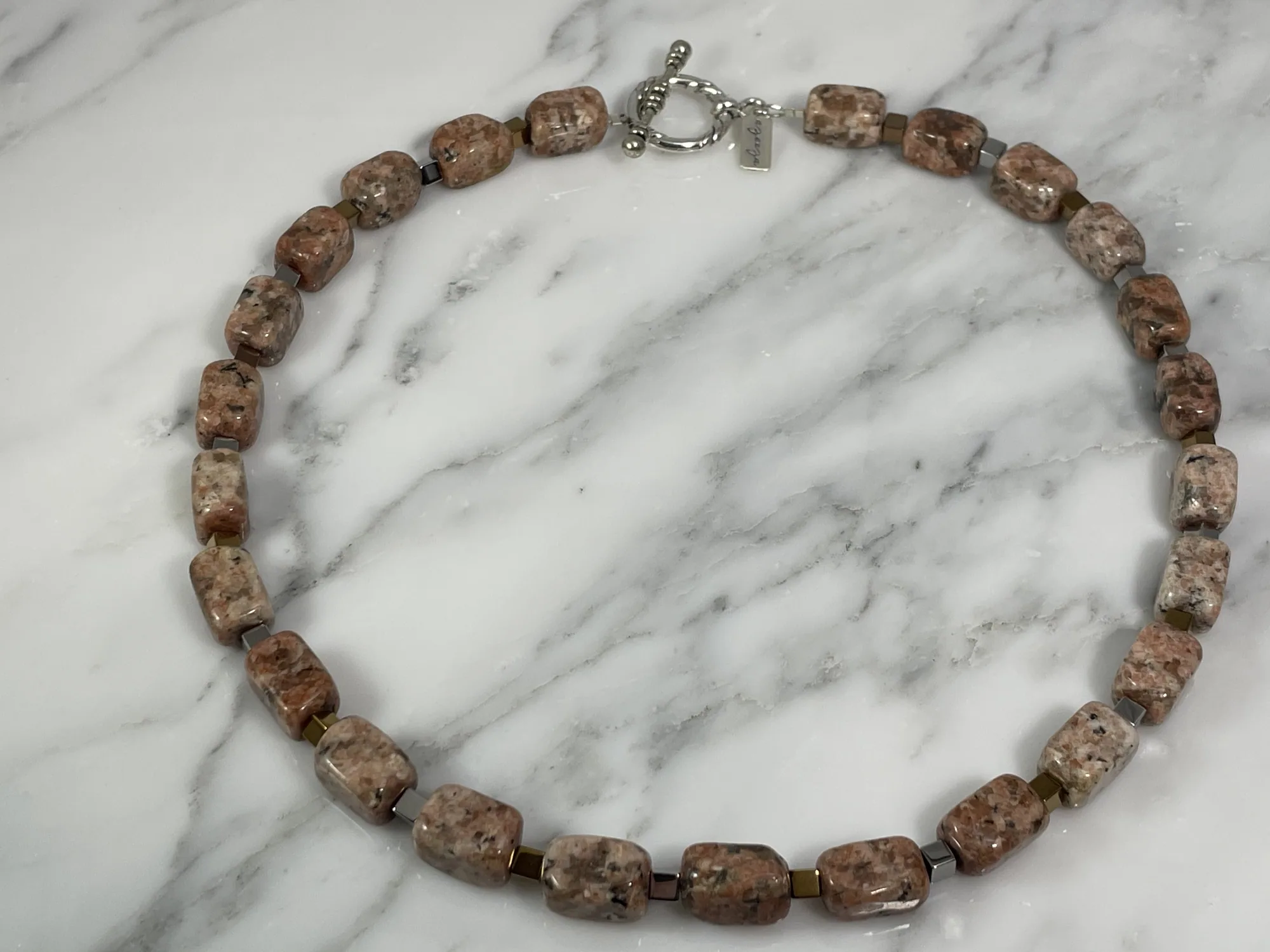 Agate and Hematite Necklace